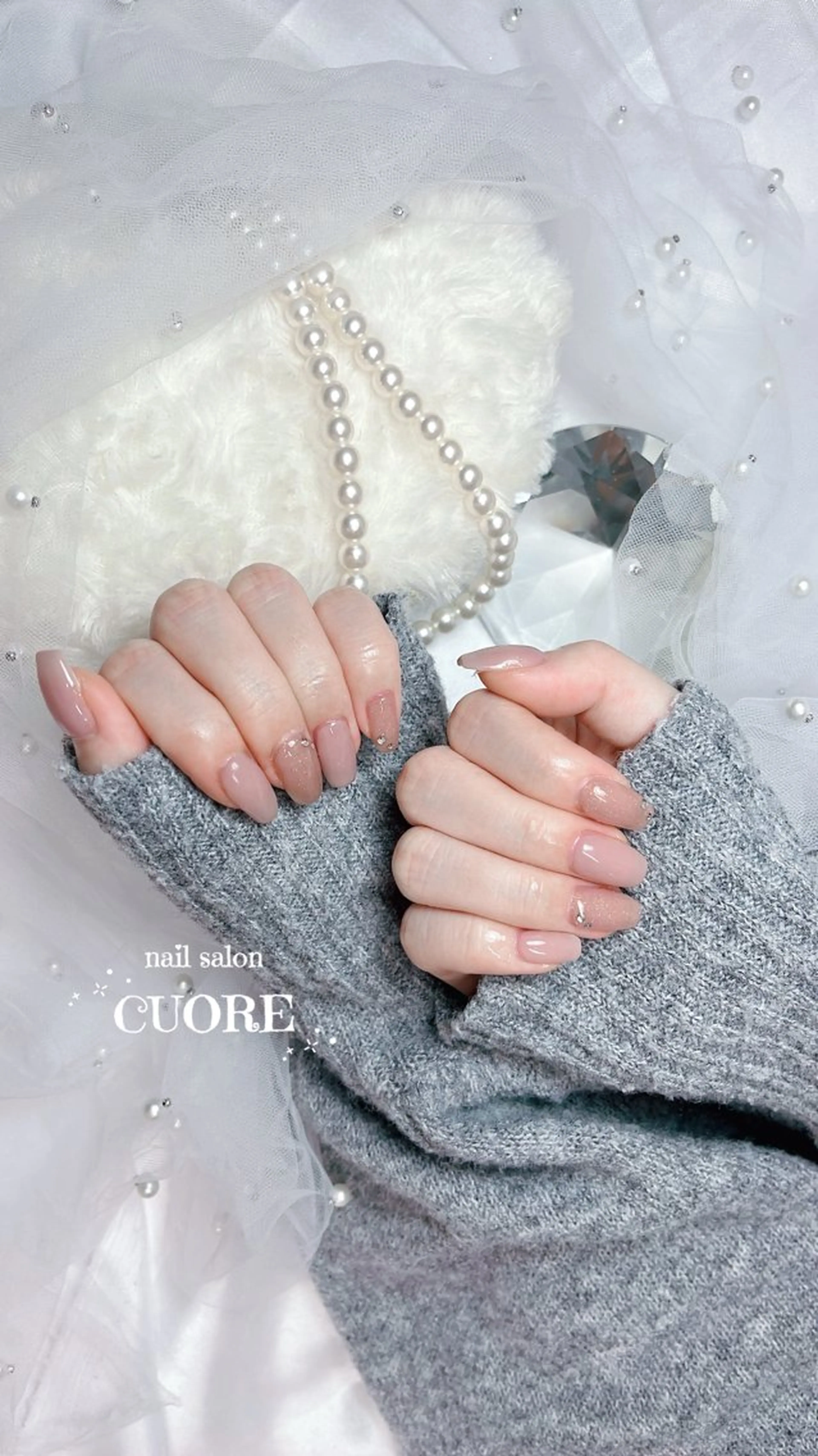 ネイル オフィスネイル ワンカラーネイル シンプルネイル ハンドネイル nail salon CUOREのネイルデザイン