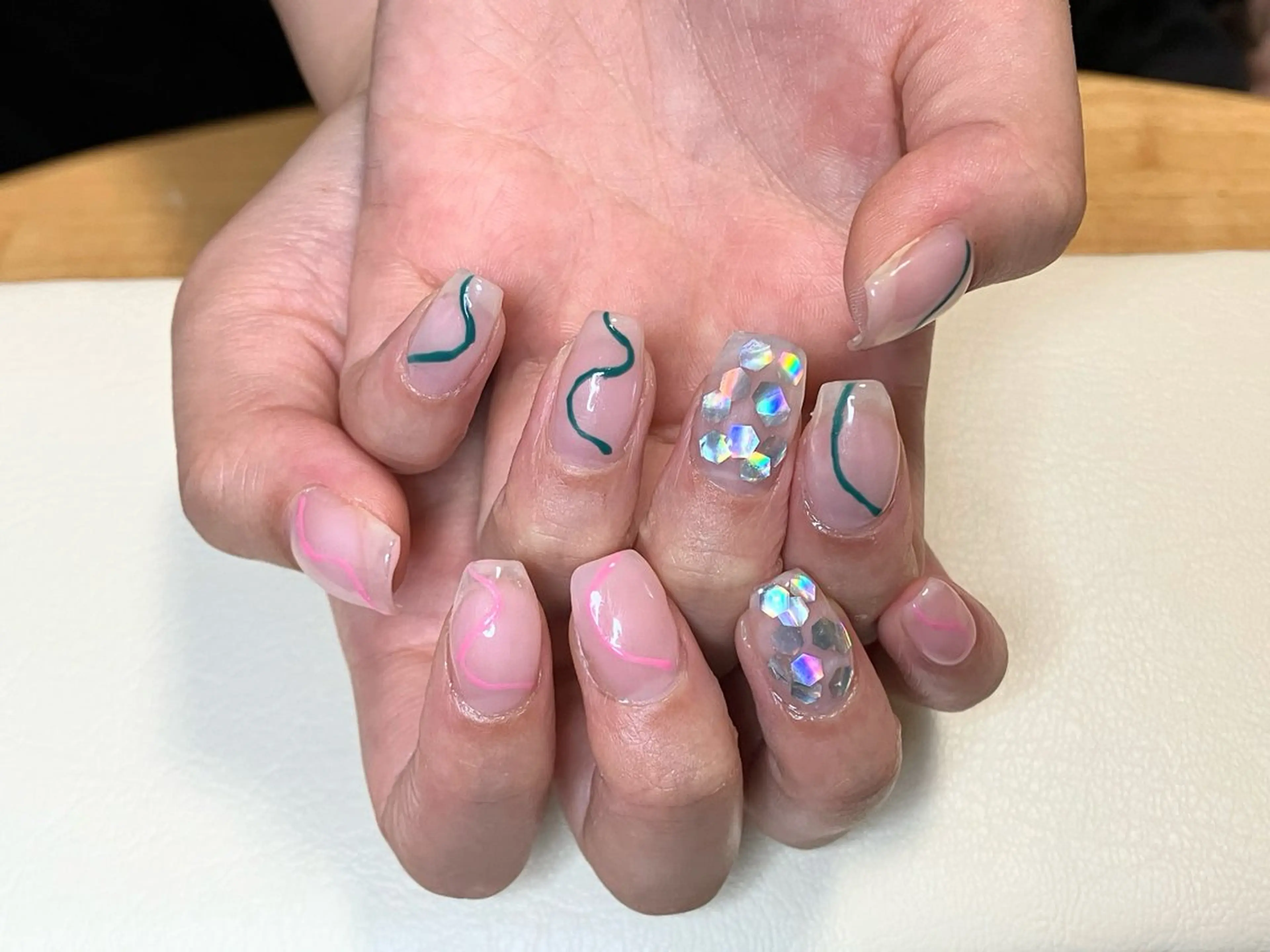 ネイル アートネイル 持ち込み シンプルネイル ネイルサロン ふきよせのネイルデザイン