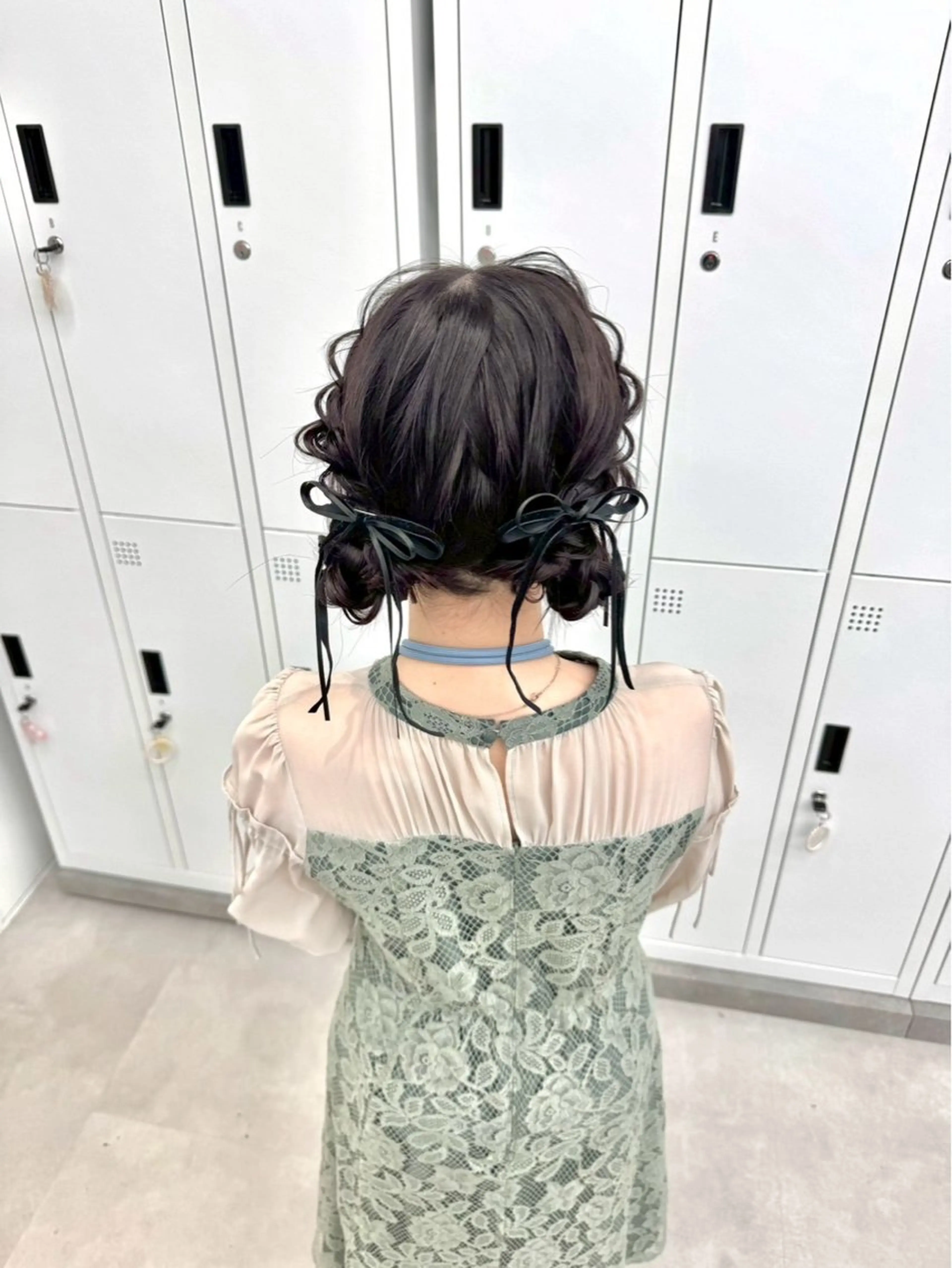 セミロング ヘアセット 横浜　アレンジ💫／ エクステ🎀／ルナのヘアスタイル