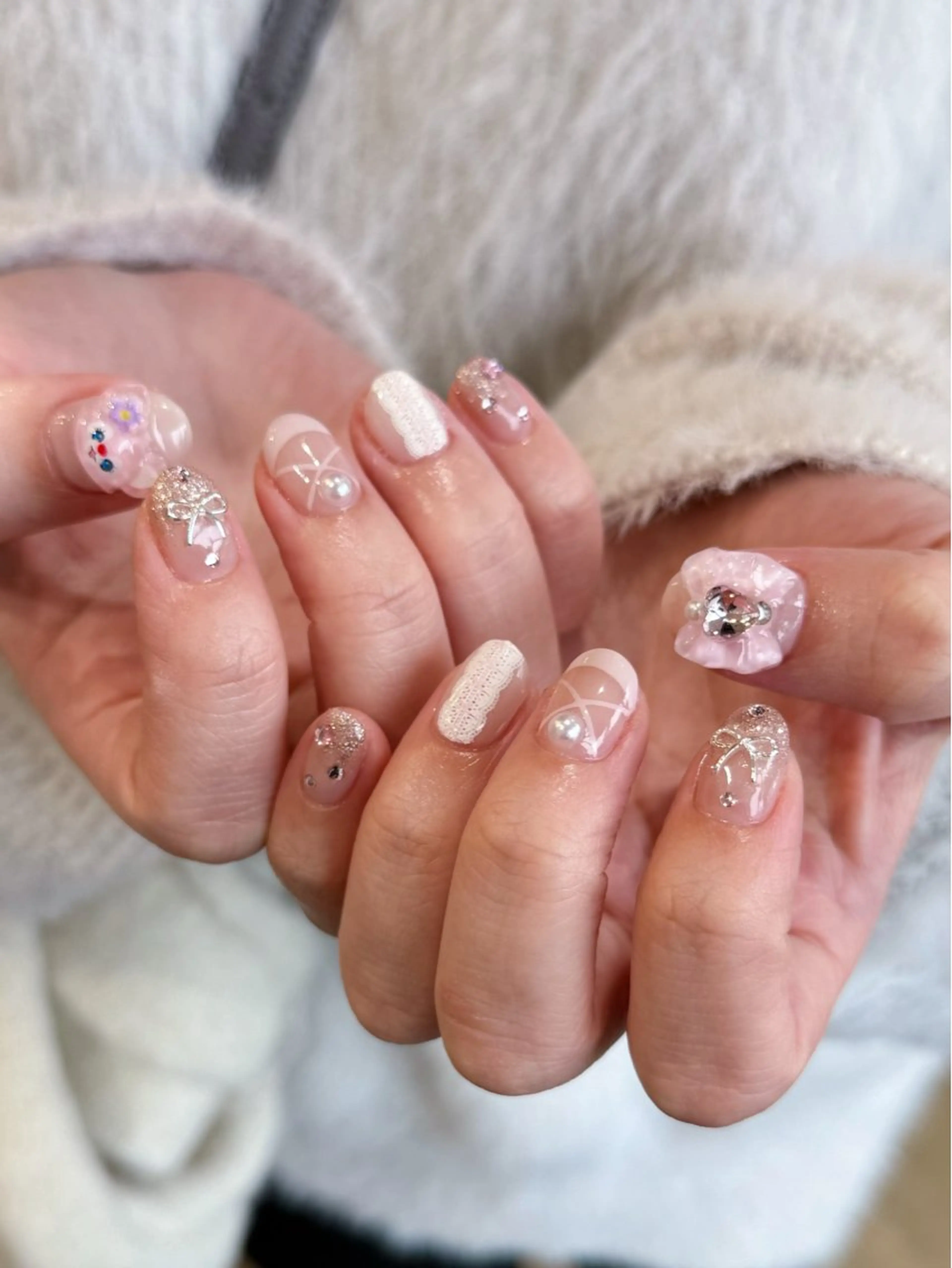 ネイル 持ち込み ハンドネイル nail salon rhuneのネイルデザイン
