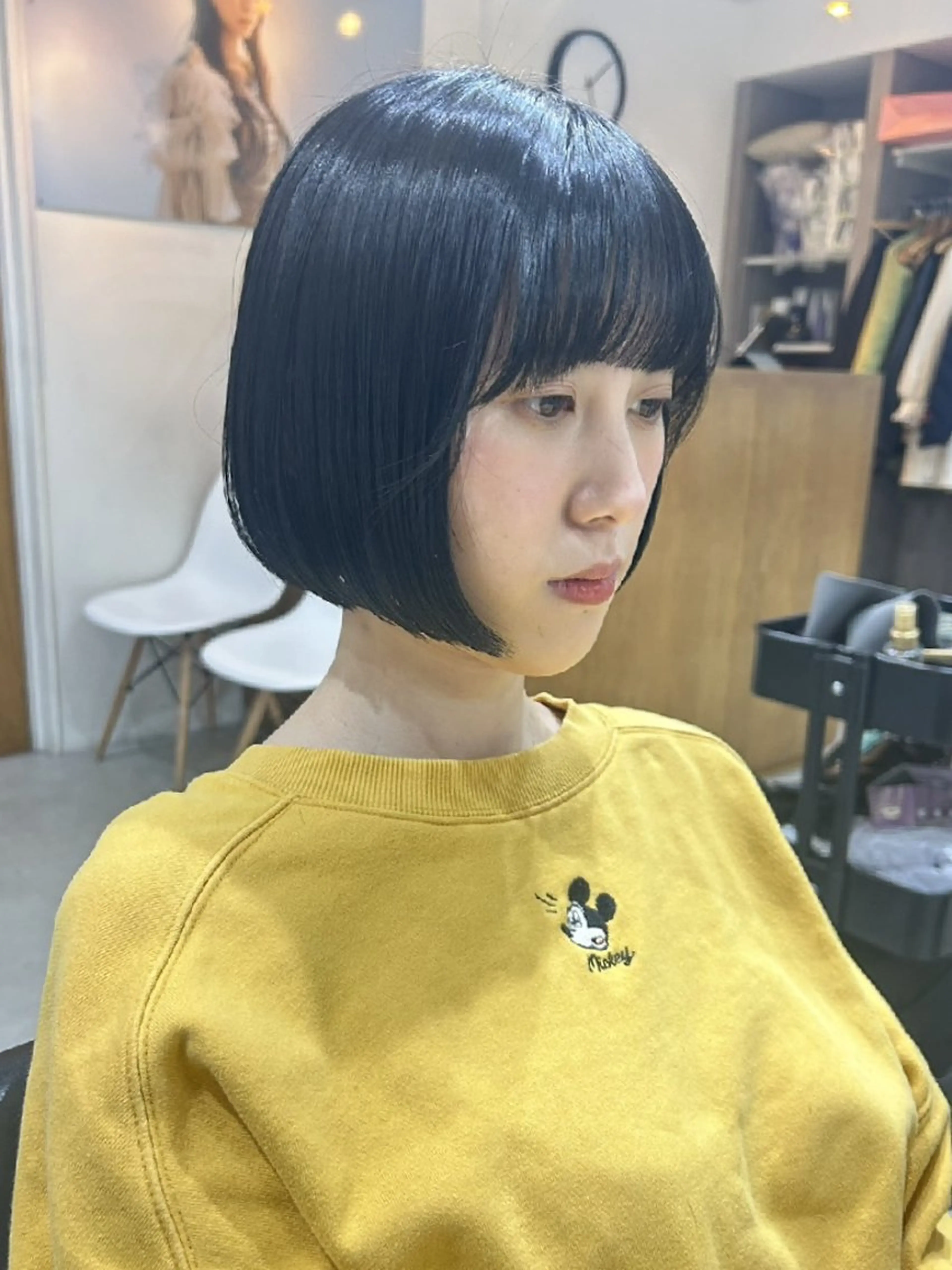 ショート ボブ カット ボブ人気No,1✨ TAME副店長のヘアスタイル