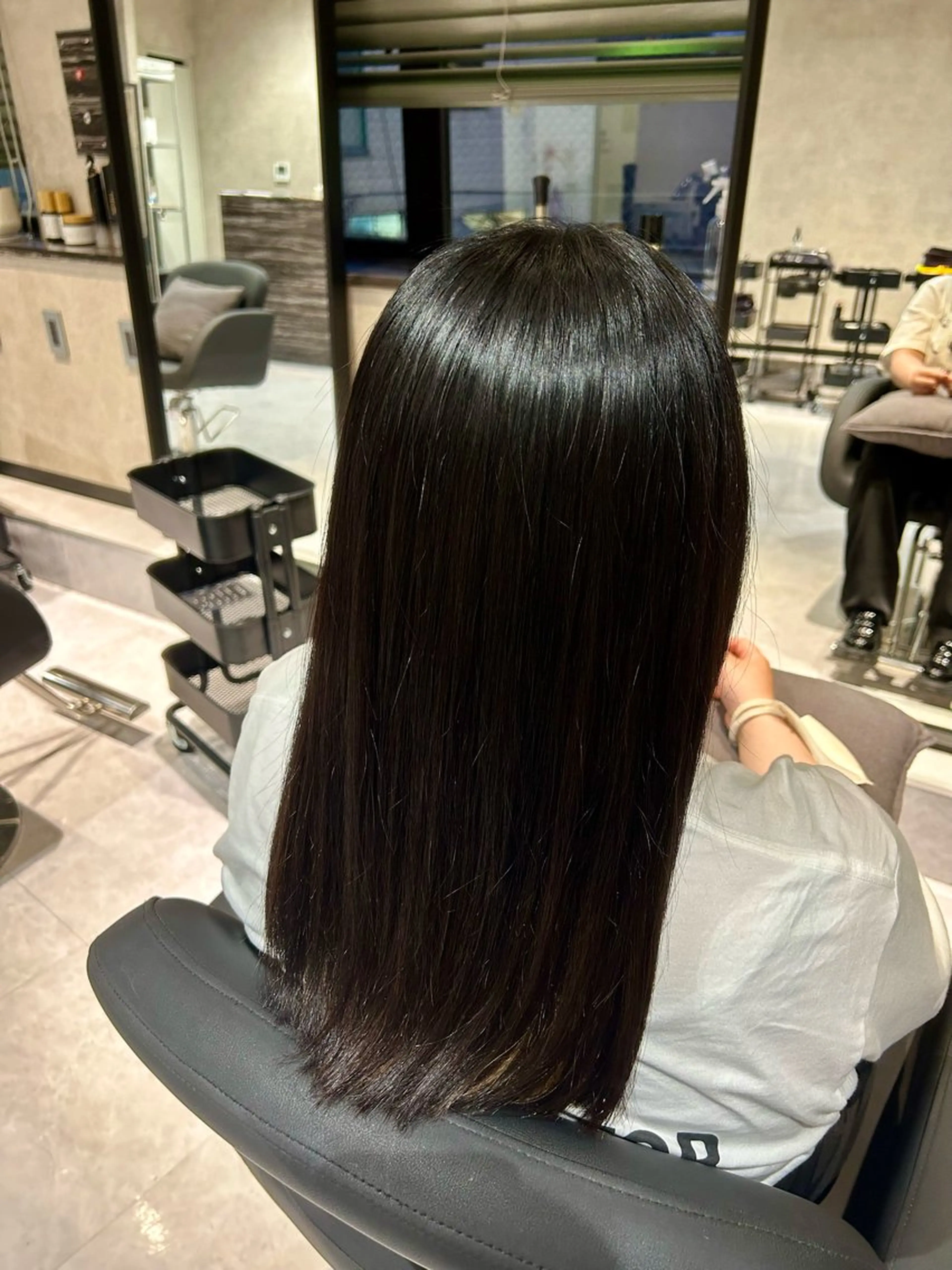 ロング カラー 髪質改善 トリートメント ヘアカラー トリートメント 《.Xian》リク /透明感/メンズのヘアスタイル