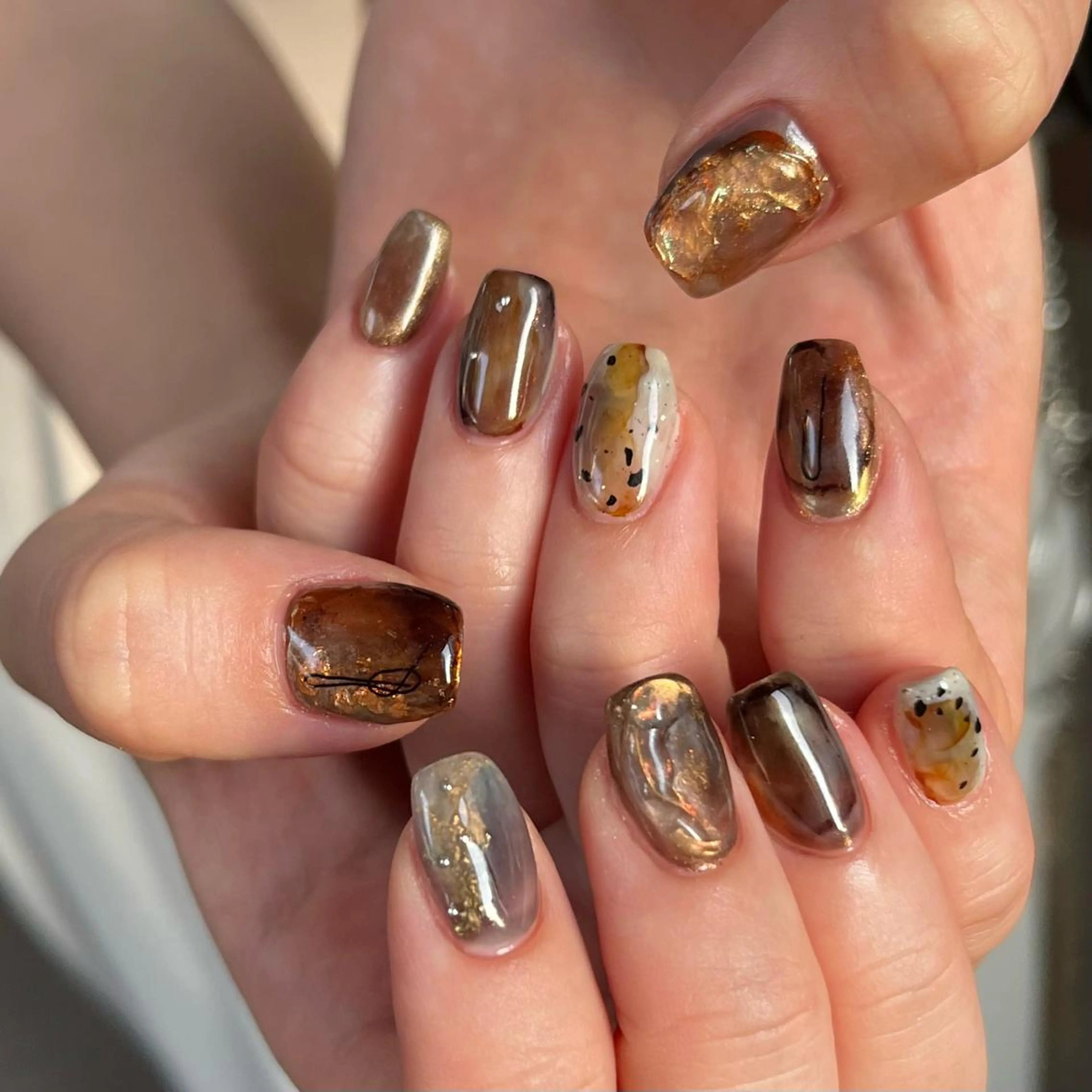 ネイル ニュアンスネイル ハンドネイル vegh. nail／阿波座のネイルデザイン
