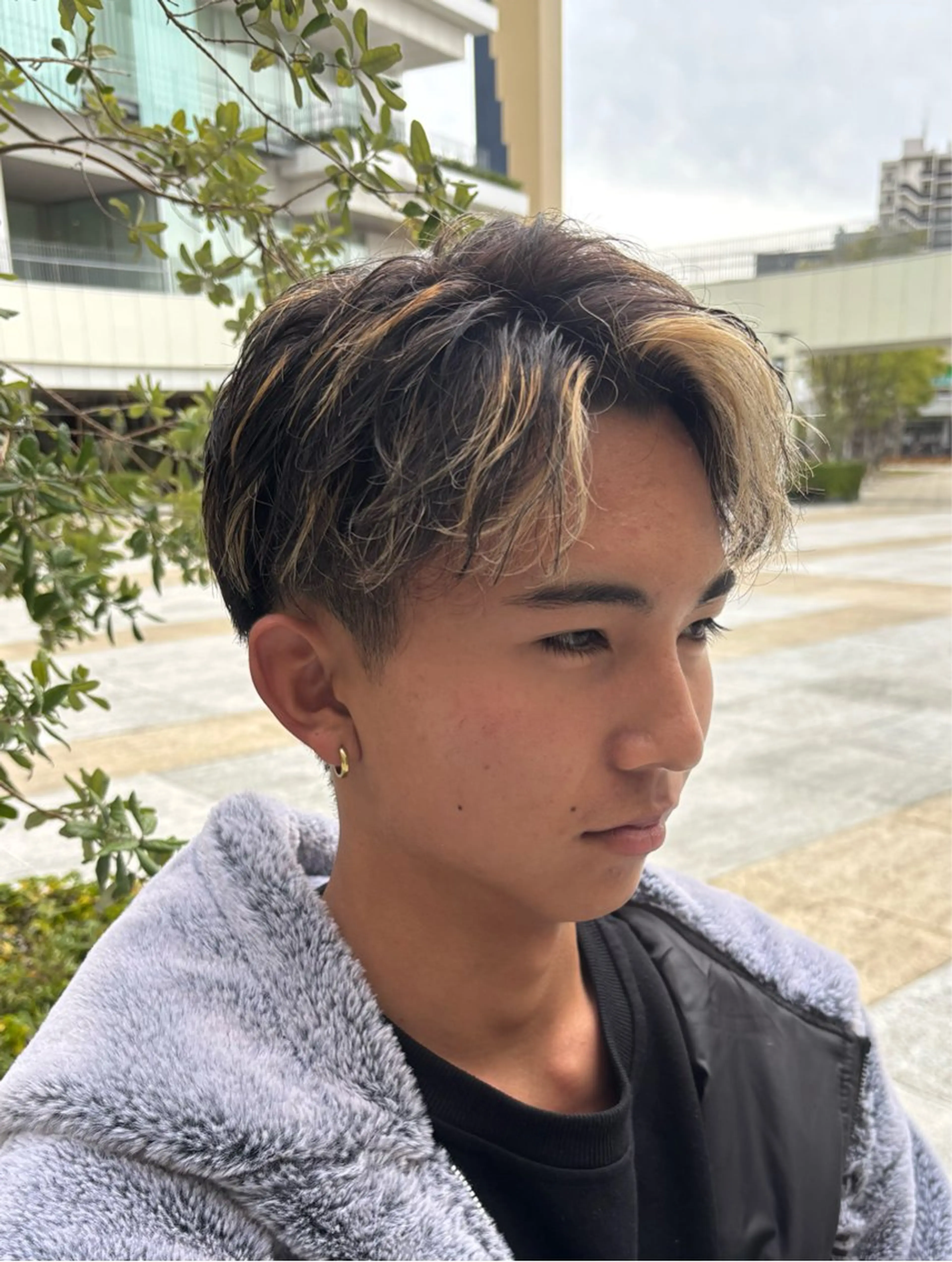 カラー パーマ メンズ 池田 煌翔のヘアスタイル