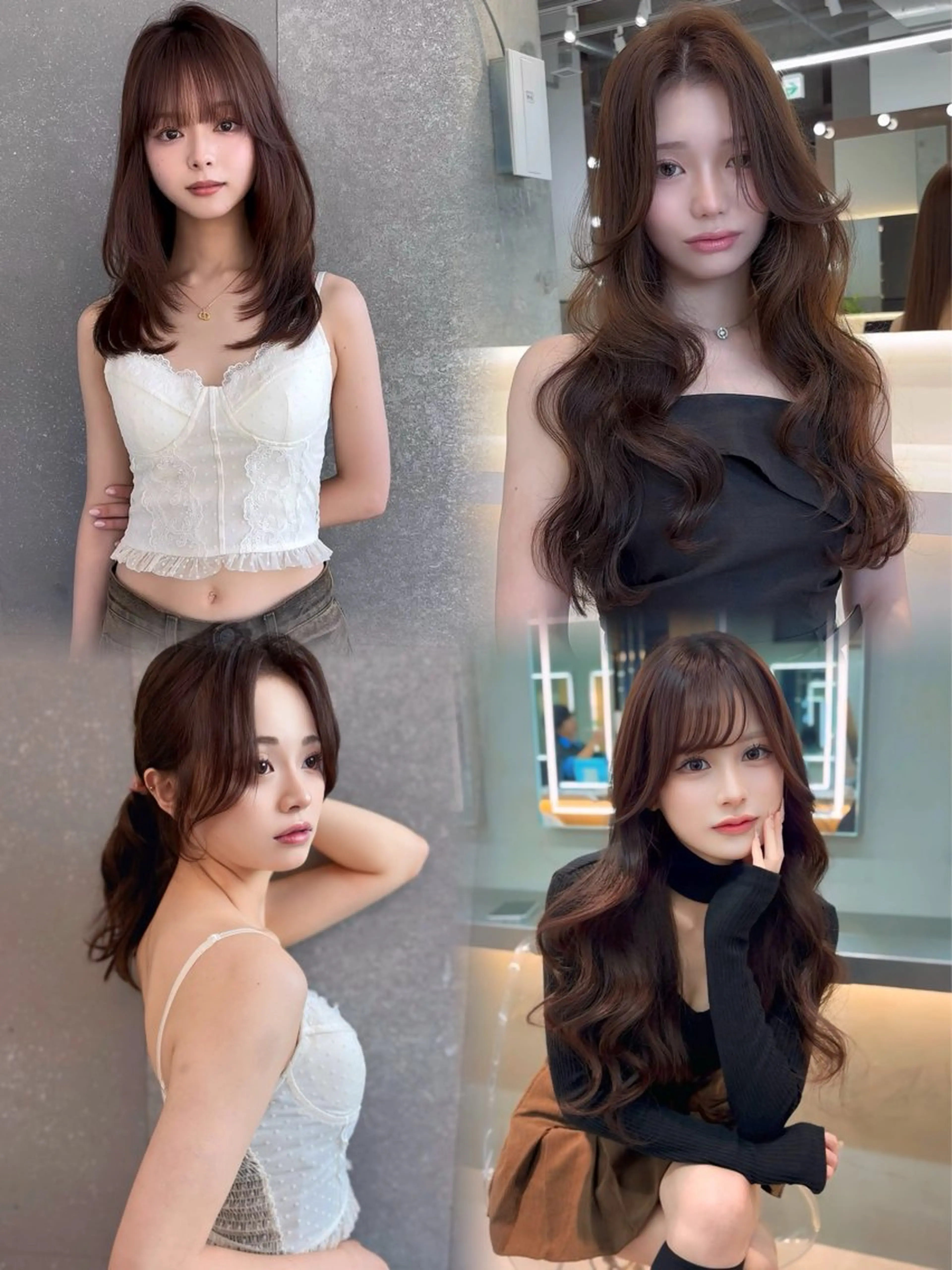 ミディアム カラー 髪質改善 レイヤーカット 縮毛矯正 カット ヘアカラー トリートメント 【博多髪質改善】 吉村　清志のヘアスタイル