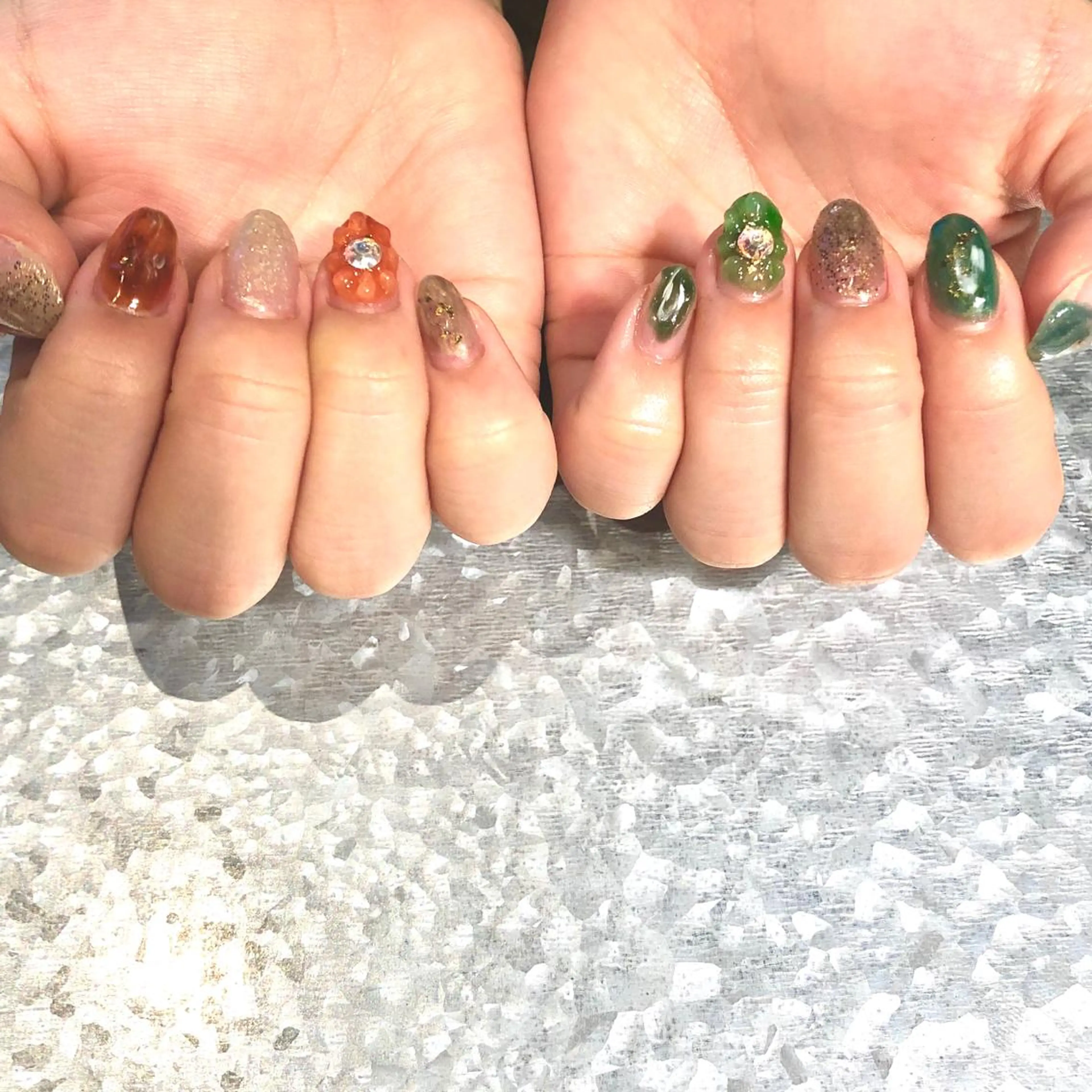 ネイル クリアネイル フラワーネイル TRAM-nail moriizumiのネイルデザイン