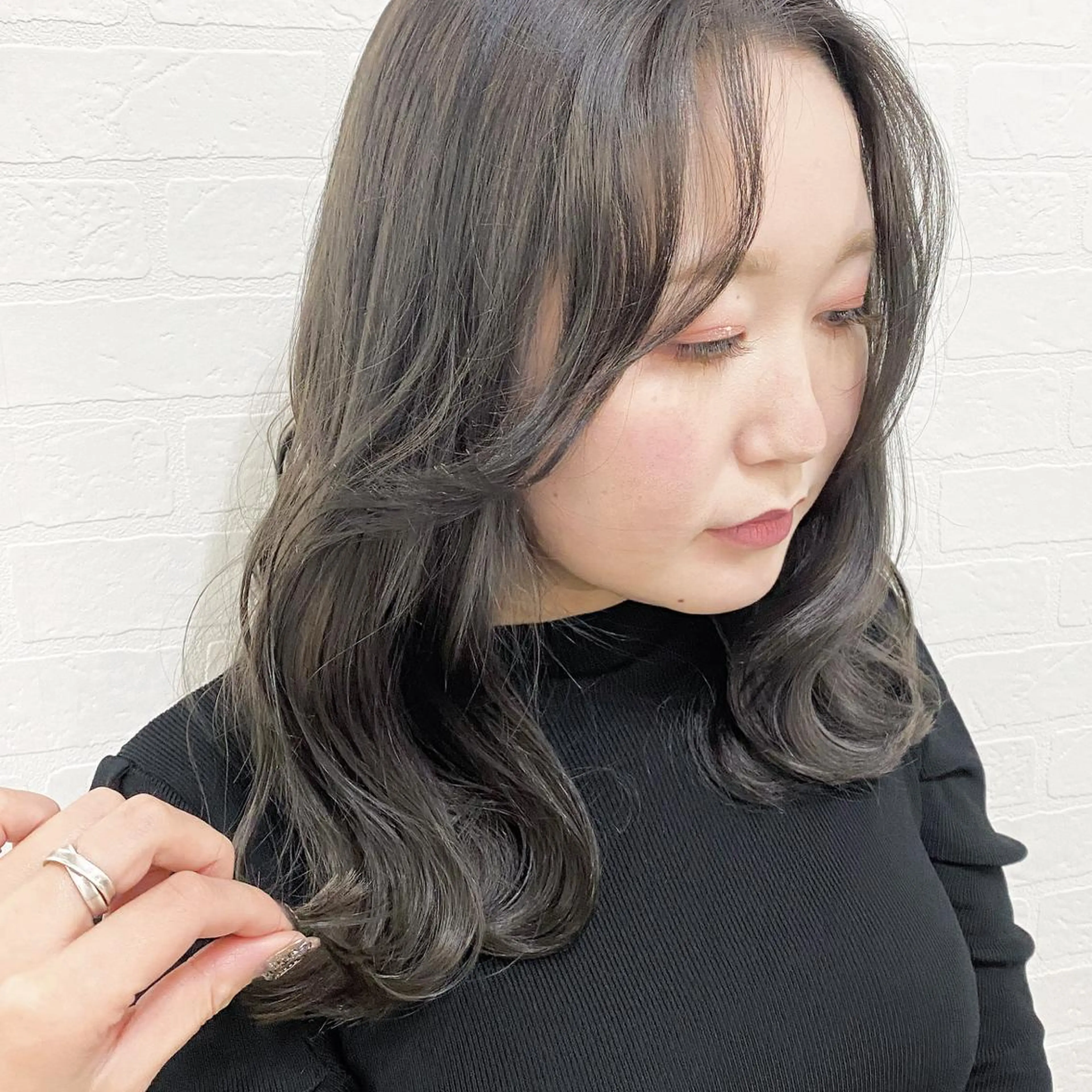 ミディアム カラー .. meiのヘアスタイル