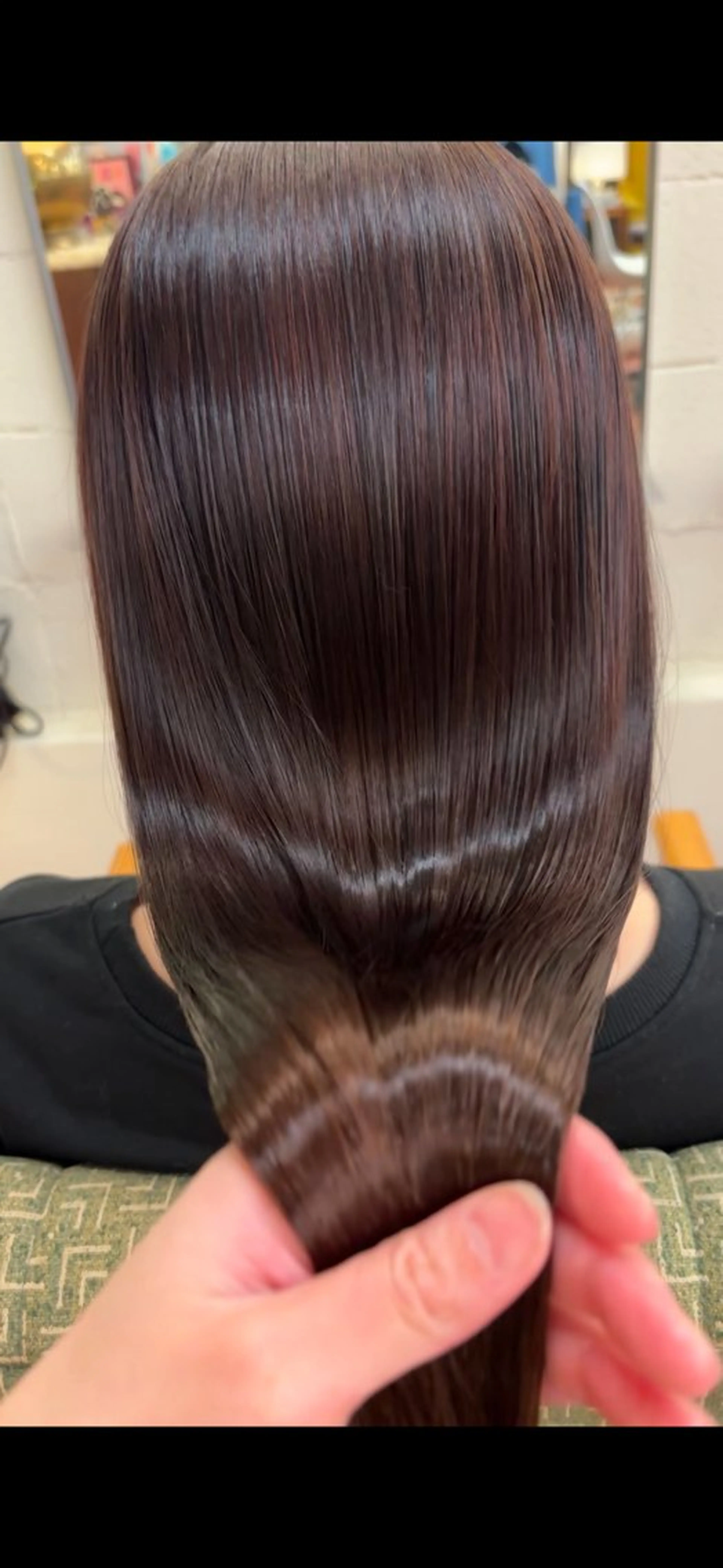 ミディアム パーマ 縮毛矯正 酸性ストレート/ yukinaのヘアスタイル