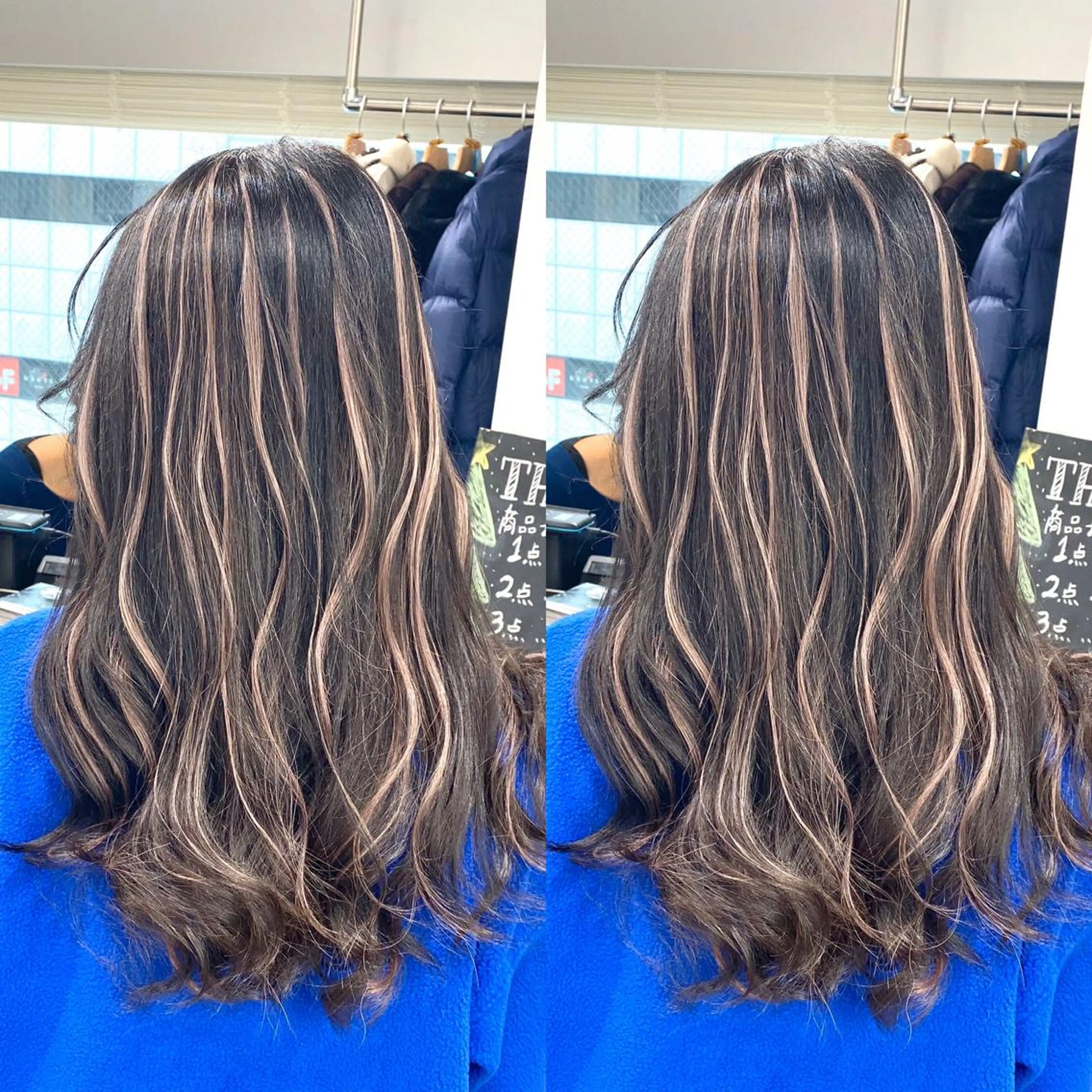 セミロング カラー 🌙HIZUKI🌙 ハイトーン 艶髪のヘアスタイル