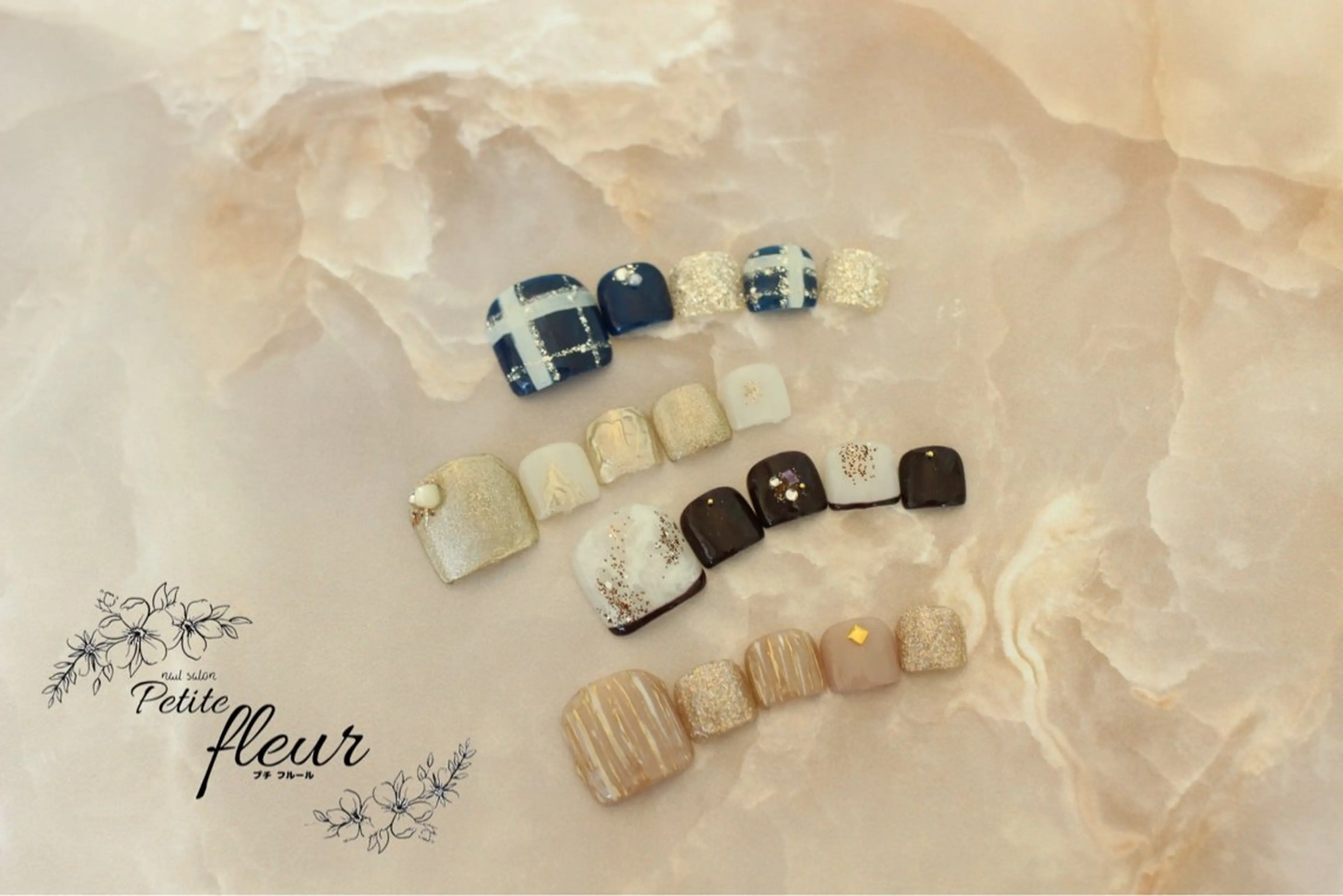 ネイル フットネイル ❁⃘*。Petite fleur❁⃘*りさのネイルデザイン