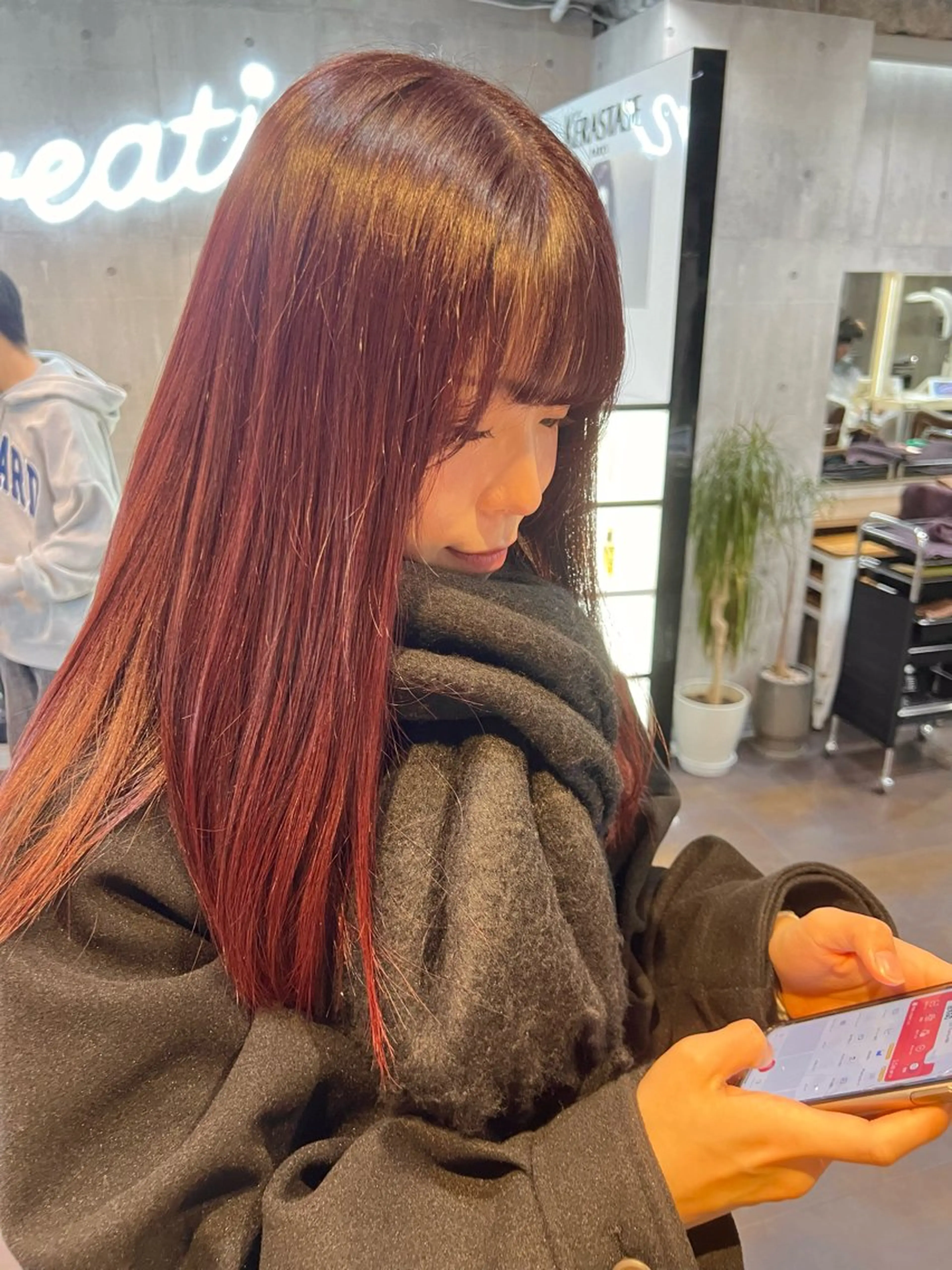 (ド定番)カット➕カラー➕トリートメント韓国 韓国風 渋谷 レイヤー レイヤーカット 髪質改善の写真