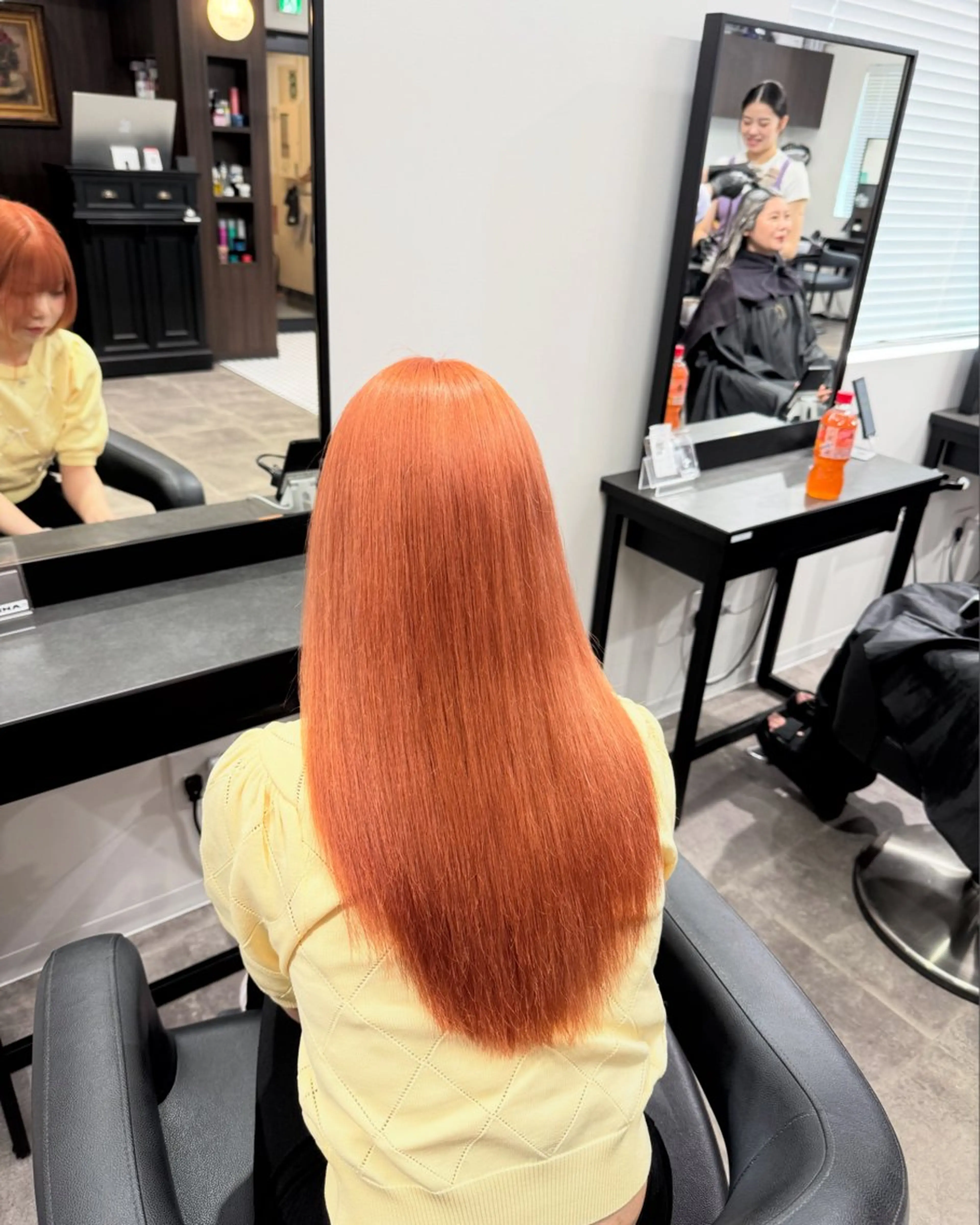 セミロング カラー ヘアアレンジ ヘアカラー トリートメント ヘアセット 💗横浜美容室 💗HARUNAのヘアスタイル