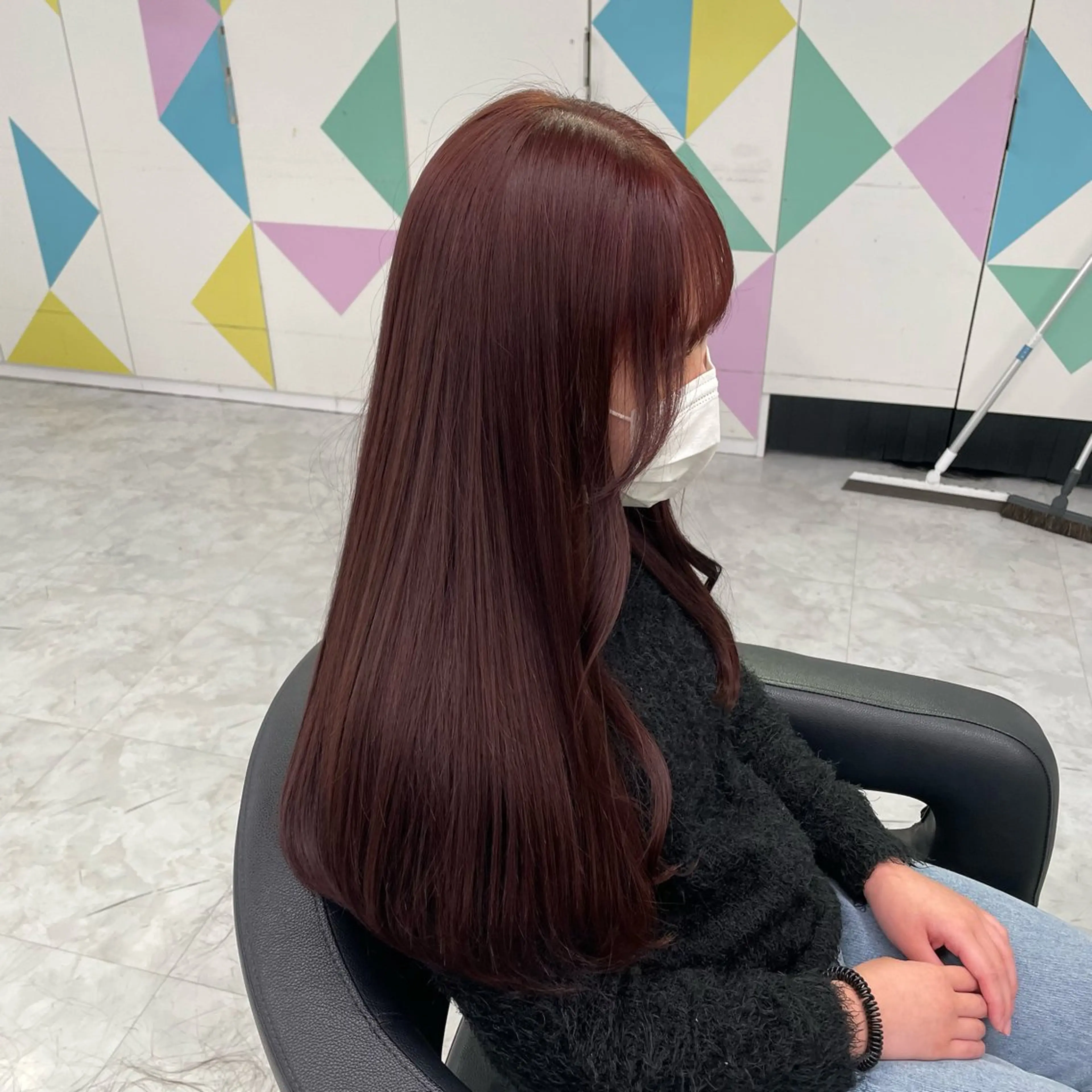 ロング カラー ヘアカラー トリートメント ヘアセット 中韓レイヤー/ ブラウン🤎はやとのヘアスタイル