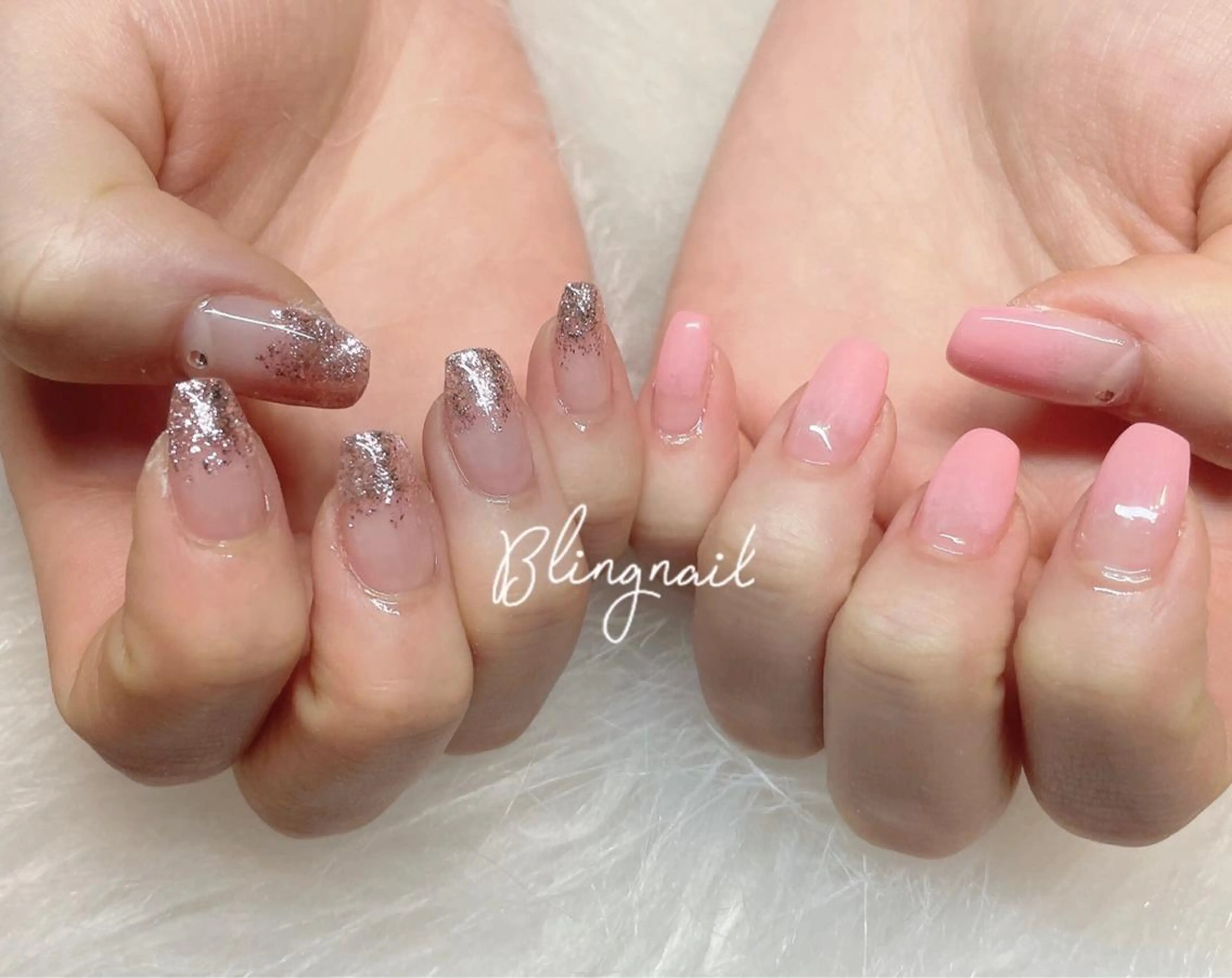 ネイル 23時まで❤︎韓国、 ワンホンネイルのネイルデザイン