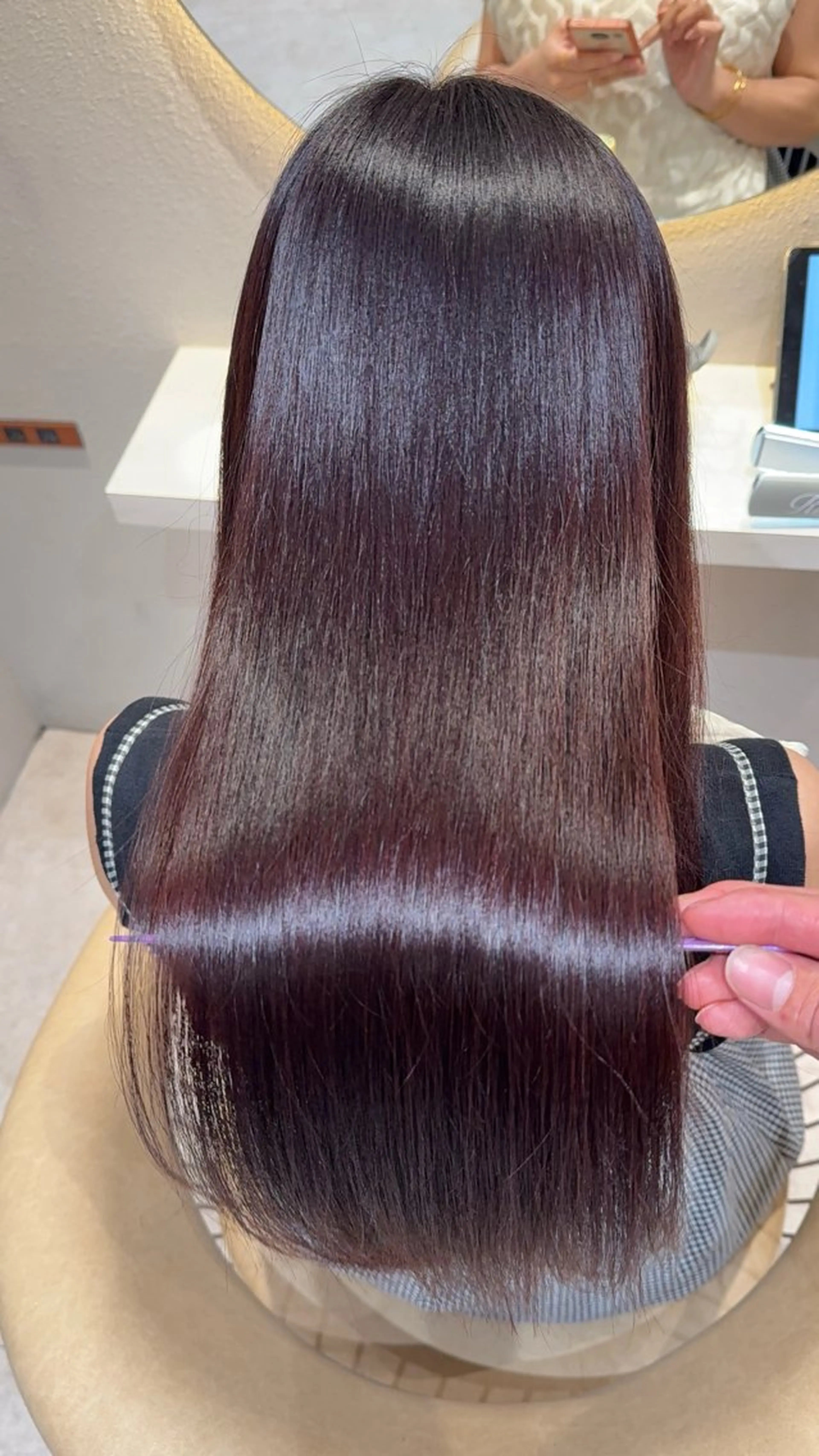 ロング カラー カット ヘアカラー トリートメント レイヤー❣️縮毛矯 川村利幸のヘアスタイル