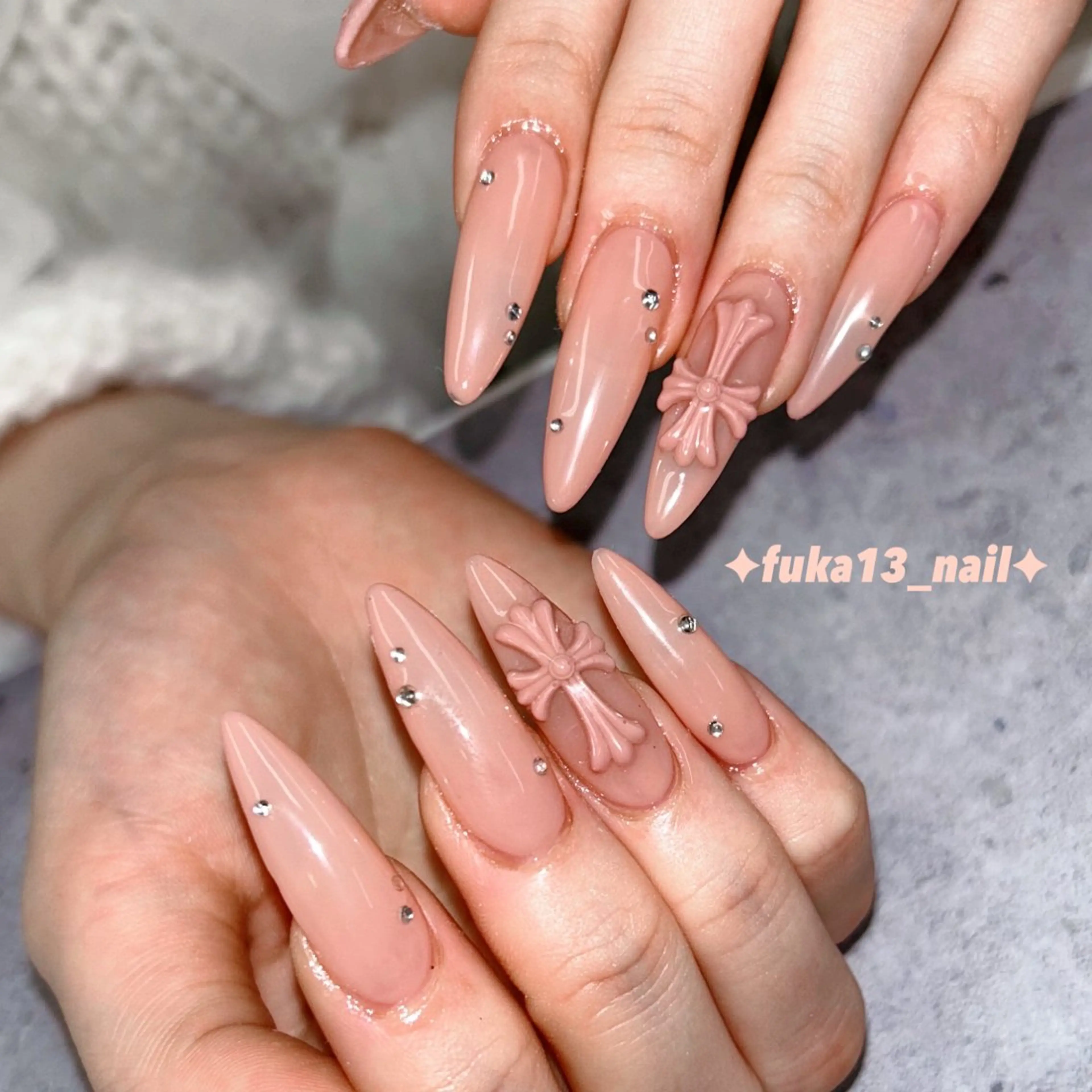 ネイル 長さ出し 韓国ネイル スカルプネイル シンプルネイル ハンドネイル Nail♡Fuka. /5月予約受付中のネイルデザイン