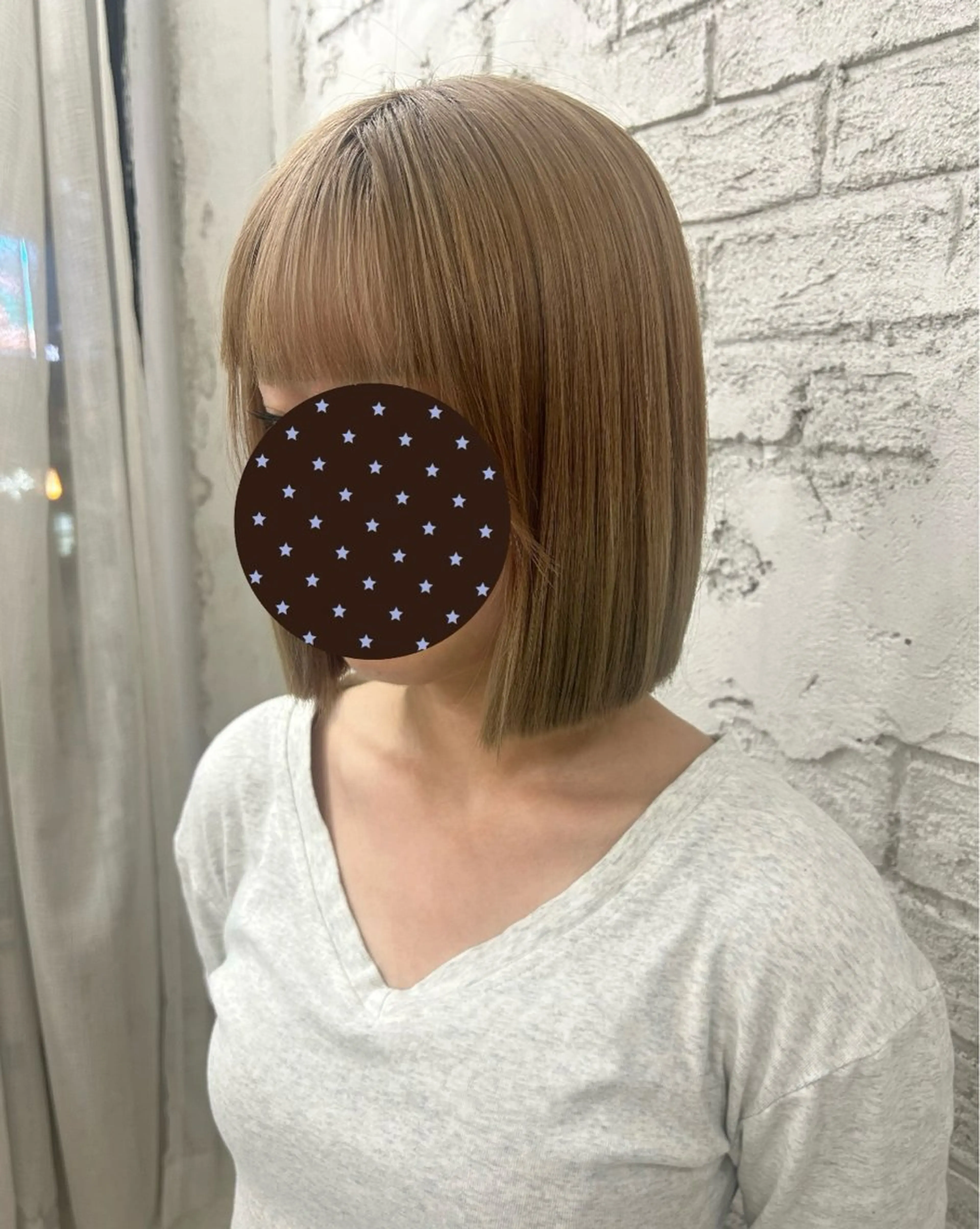 🍀︎レイヤーボブカット➕カラー🍀︎🎀✨【3㎝以上】！の写真