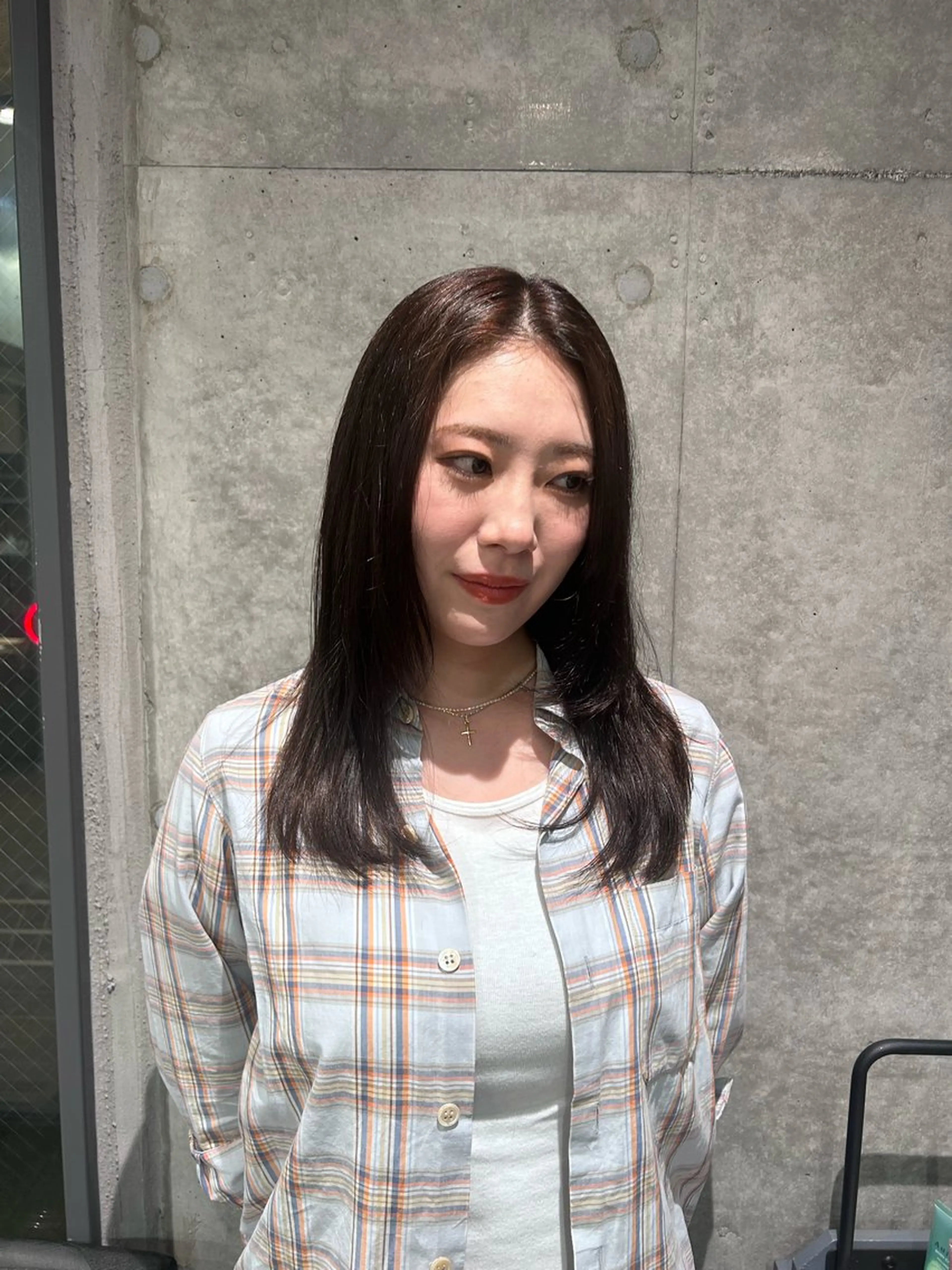 セミロング ヘアカラー 🌱暖色カラー/ 艶カラーMIHOのヘアスタイル