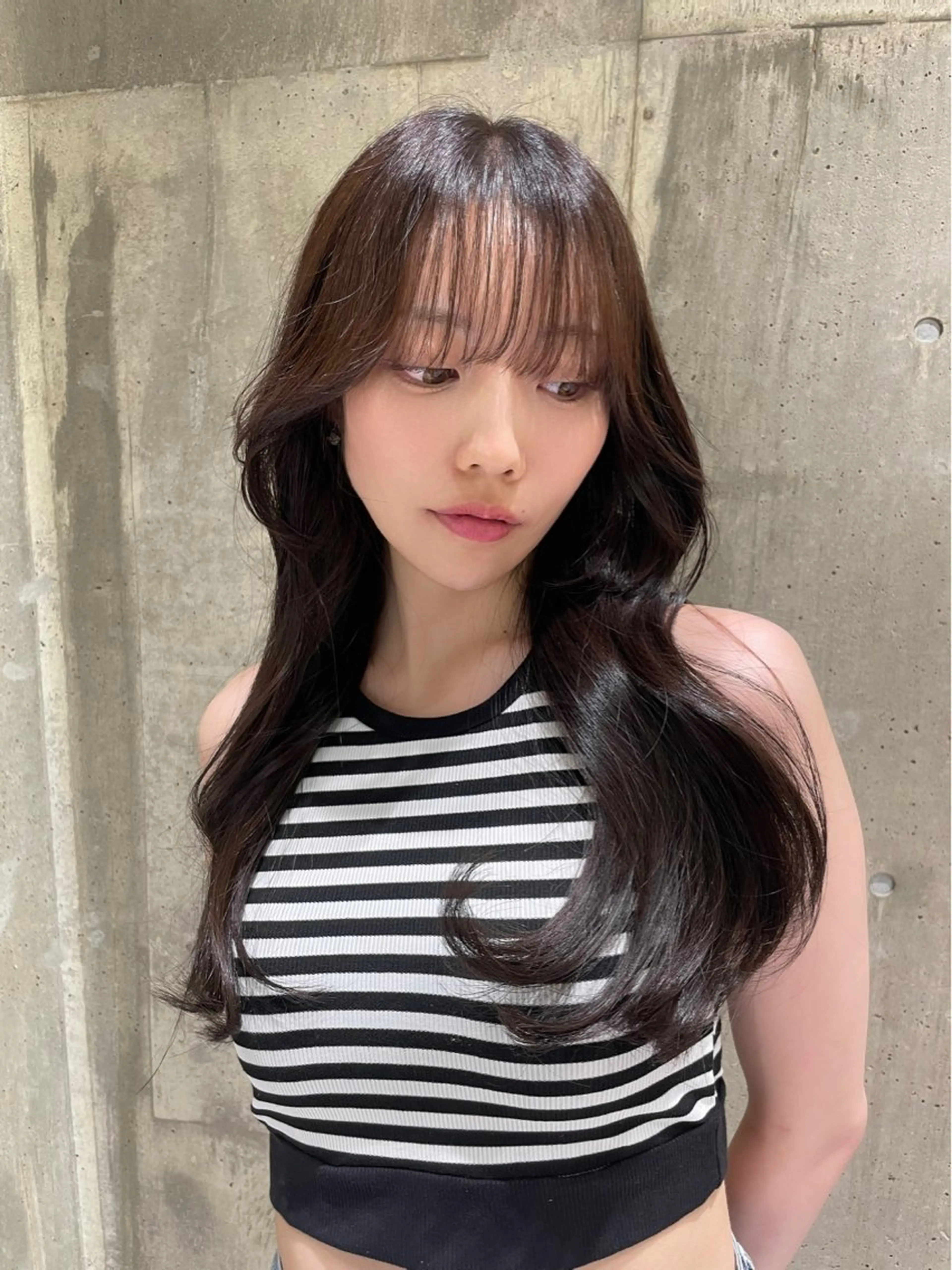 セミロング カラー 髪質改善 カット ヘアカラー トリートメント 寺島 圭人のヘアスタイル