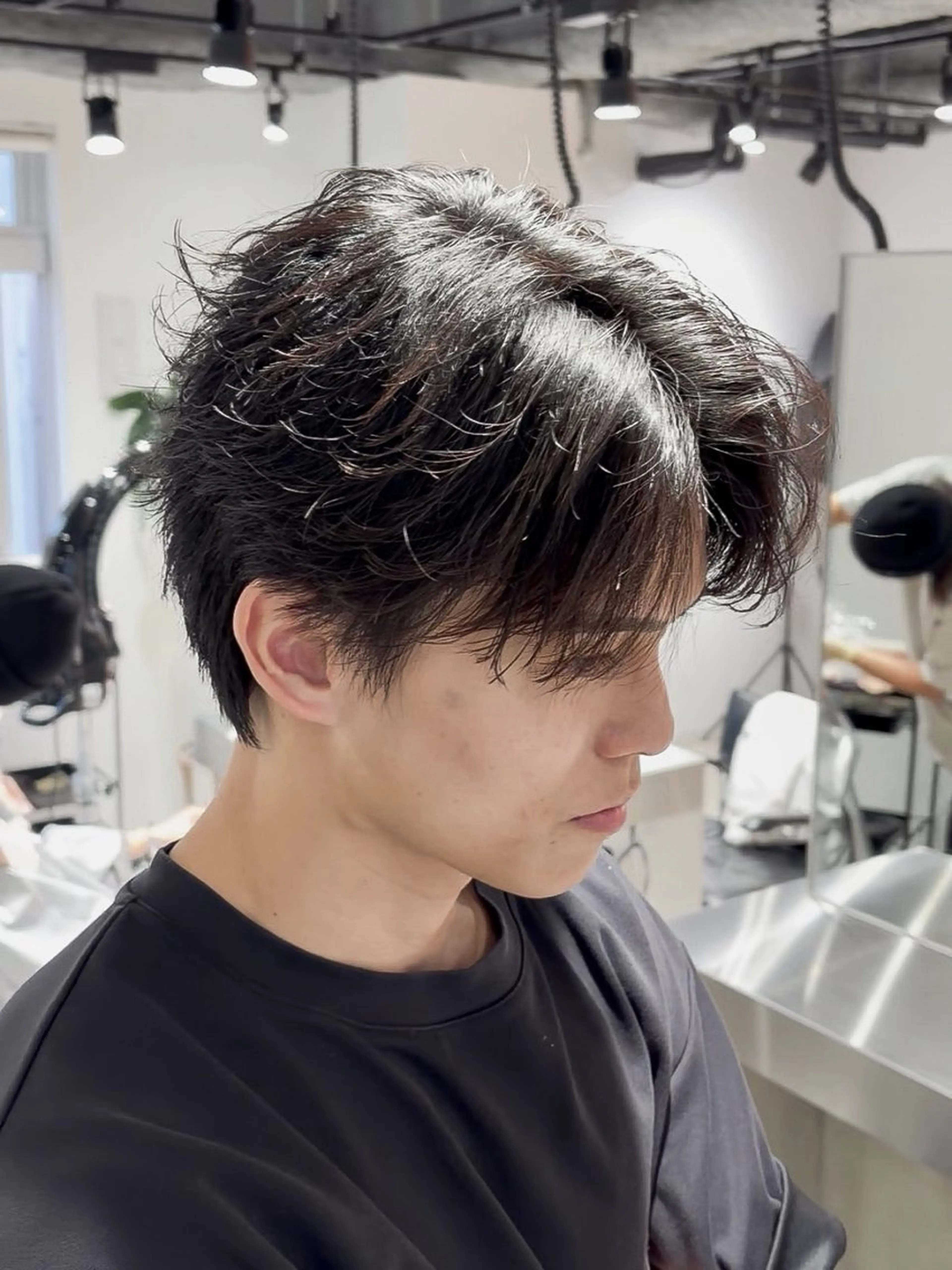 ショート メンズ カット パーマ Dover中野✂︎ メンズ美容師島村祐輝のヘアスタイル