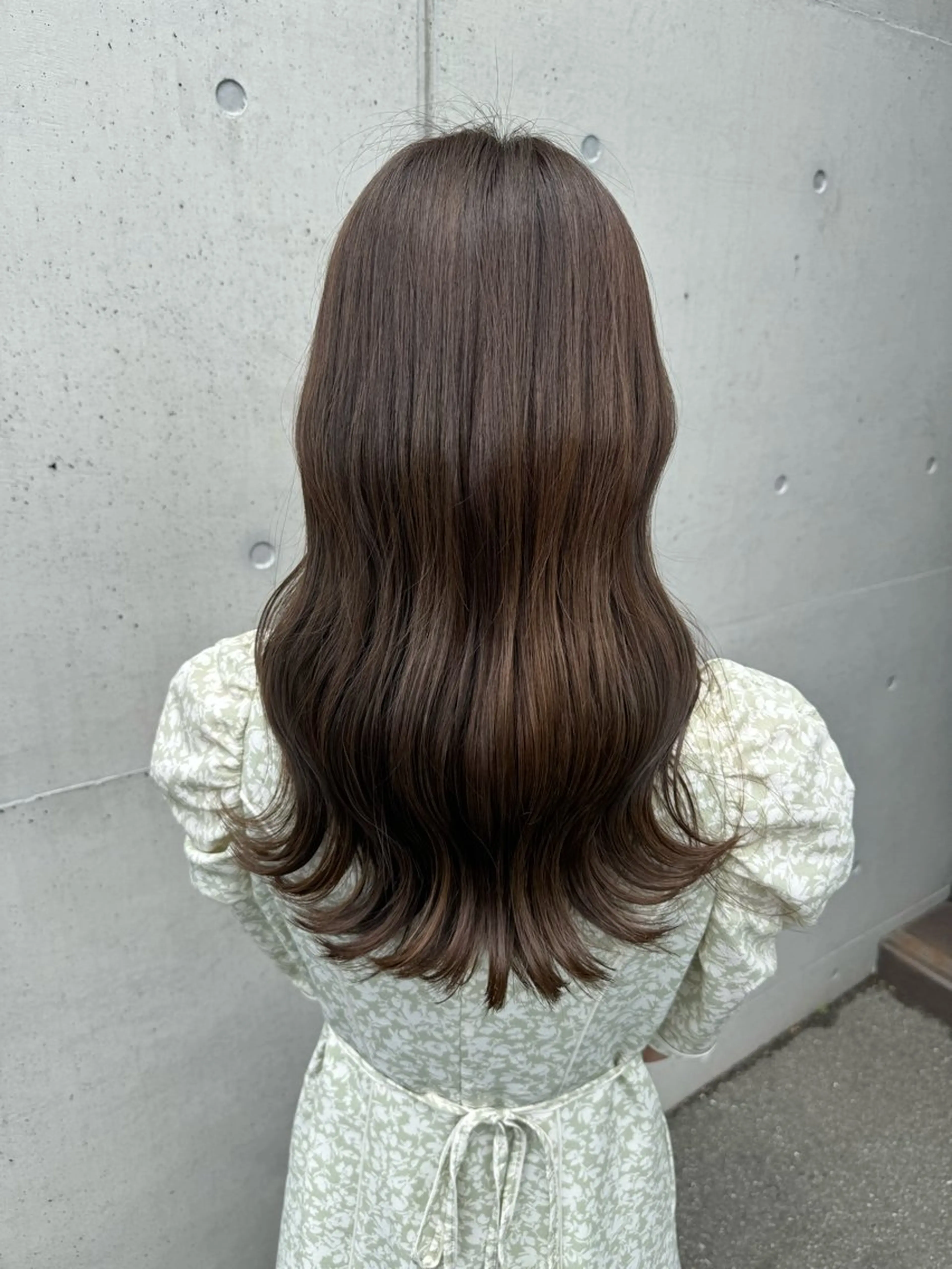 ロング カット ヘアカラー トリートメント 岸田莉奈/ ゆるふわ/ナチュラルのヘアスタイル