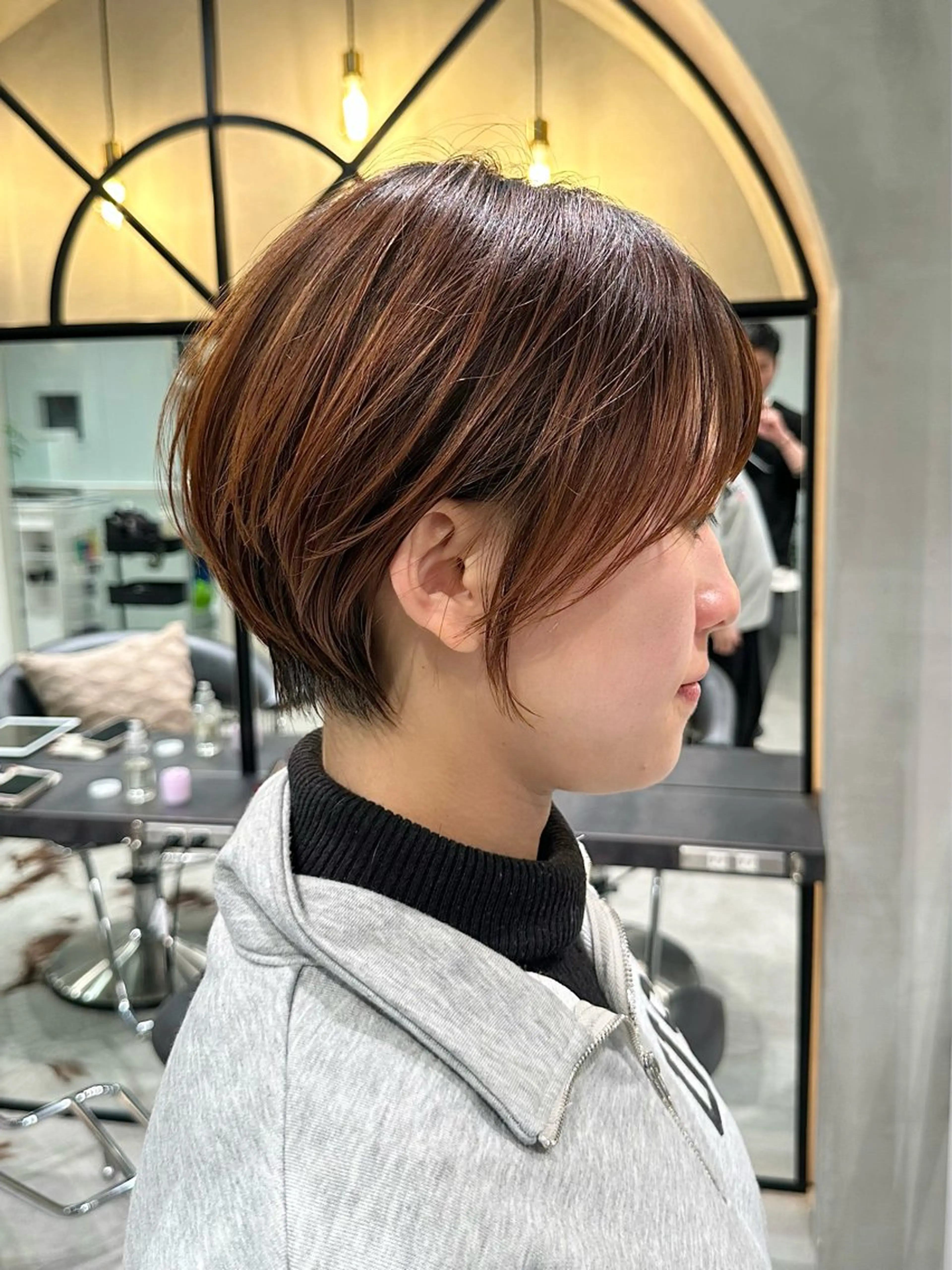 ショート ショートヘア 小顔カット カット ヘアカラー トリートメント ヘッドスパ taiga レイヤー /髪質改善/矯正🌈のヘアスタイル