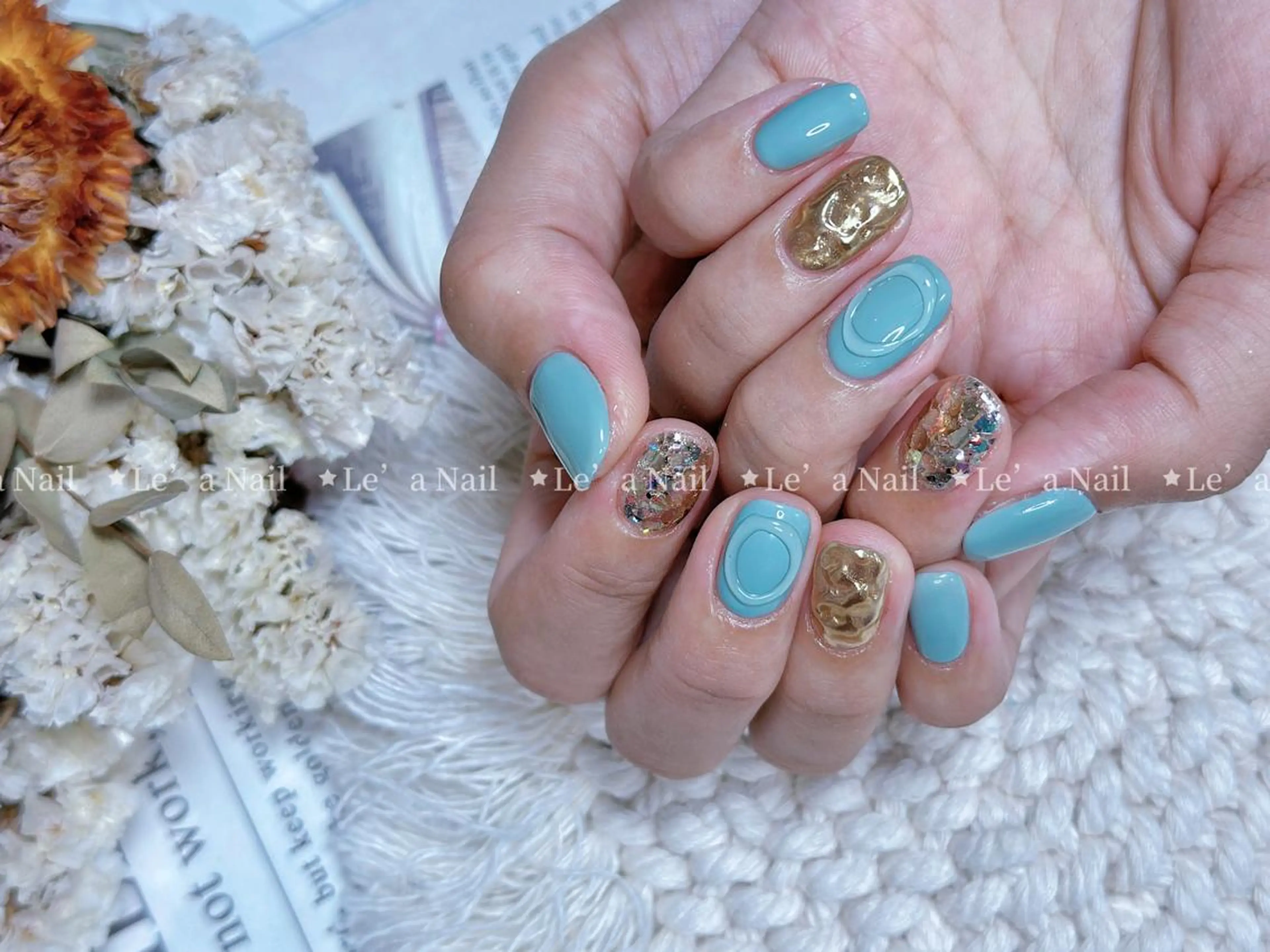 ショート カラー ネイル Le’a NailSalonのネイルデザイン