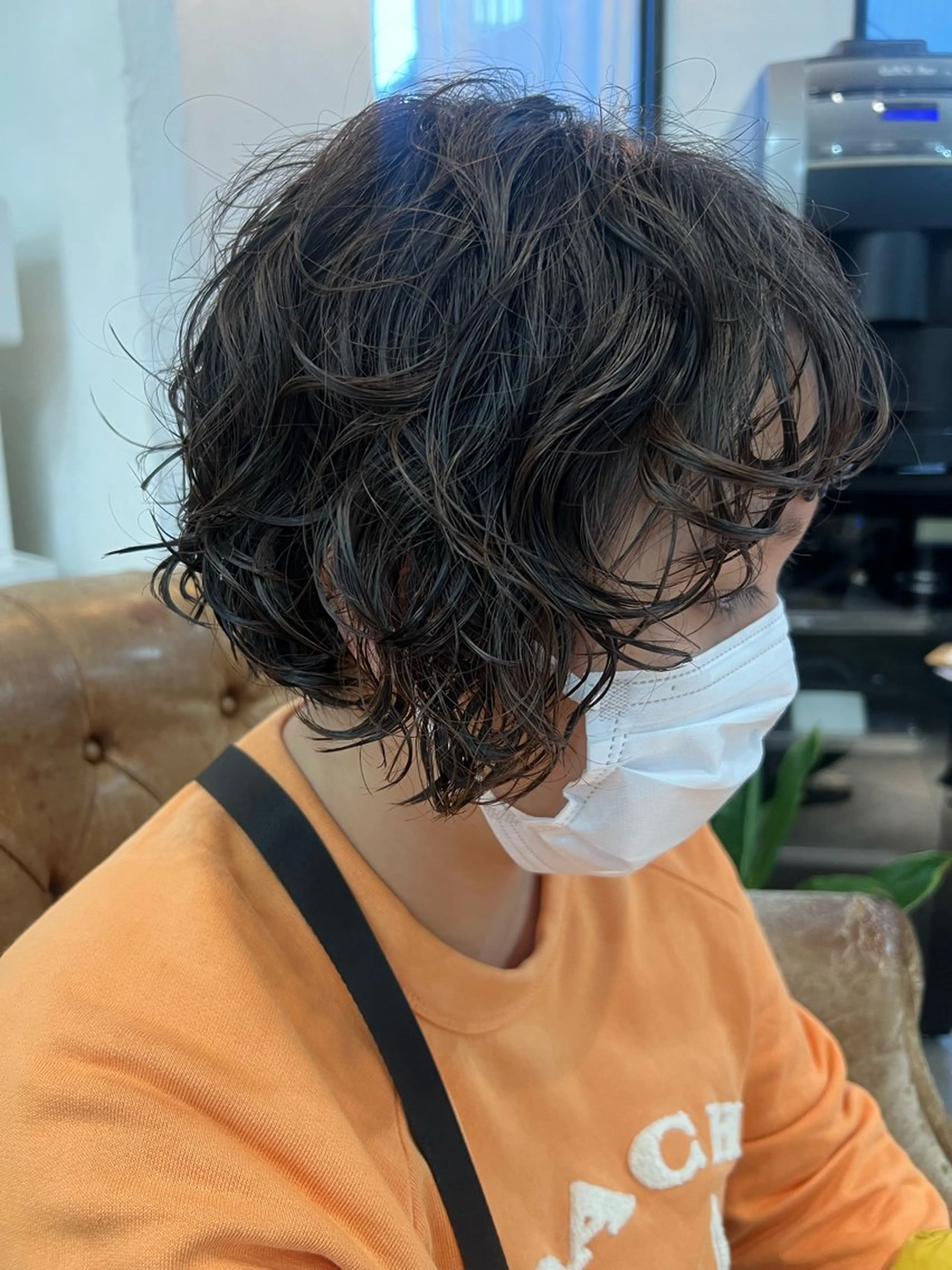 ショート カット パーマ 紙屋町ショート /ボブ　パーマ河内蓮のヘアスタイル