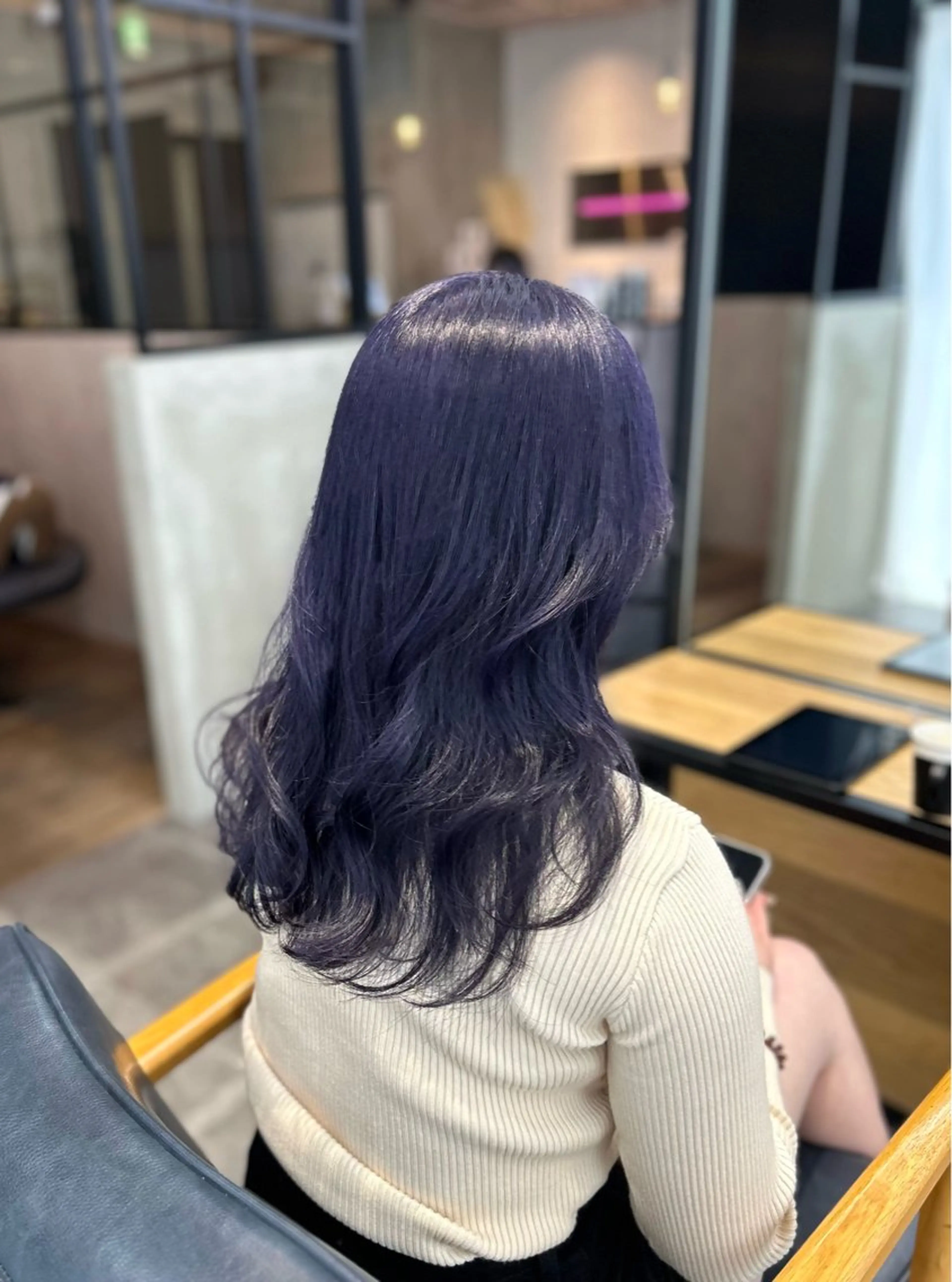 セミロング カラー 韓国×髪質改善カラー 💎hinaのヘアスタイル