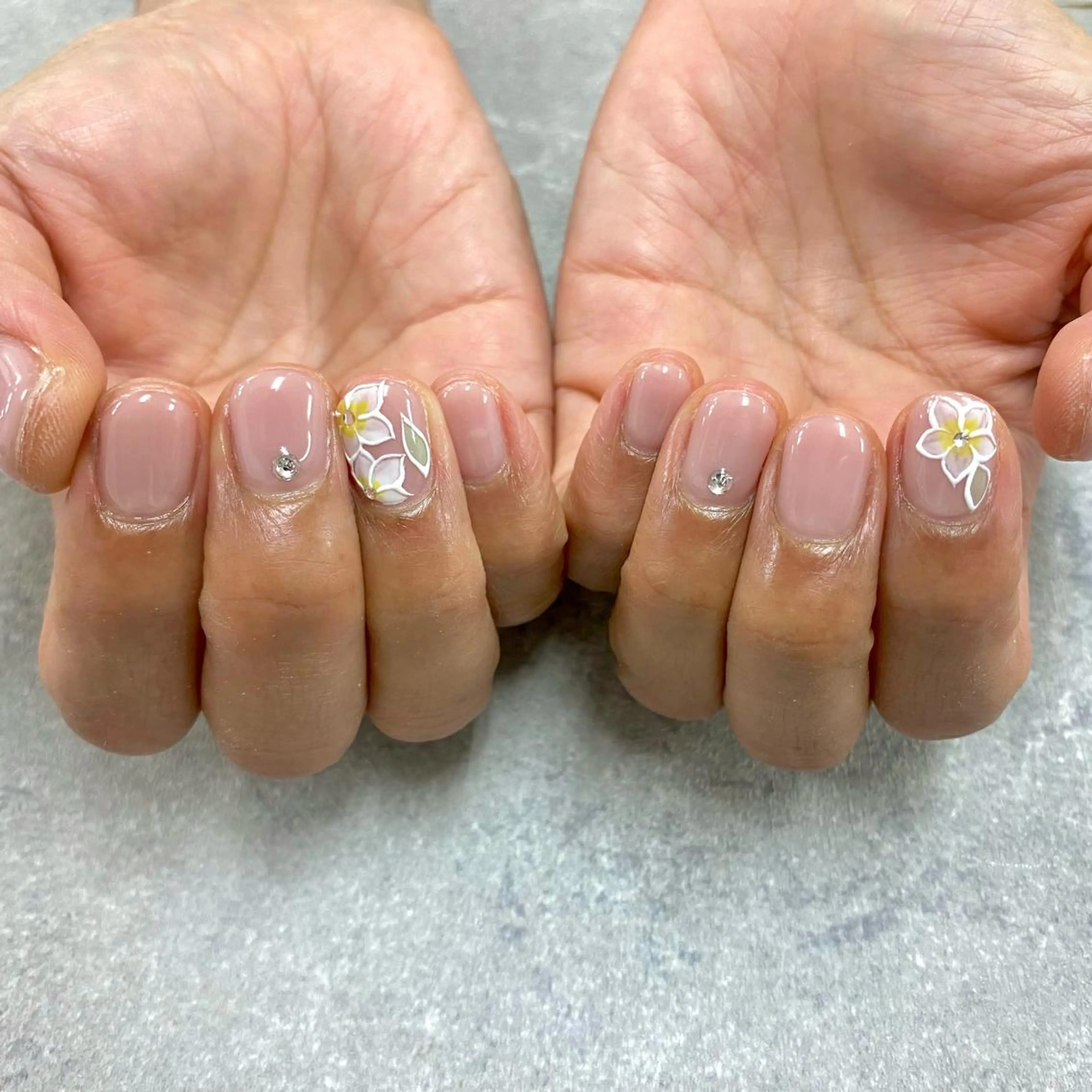 ネイル フットネイル フレンチネイル ジェルネイル ガラスフレンチ グラデーション ハンドネイル NUMAZAWA KASUMIのネイルデザイン