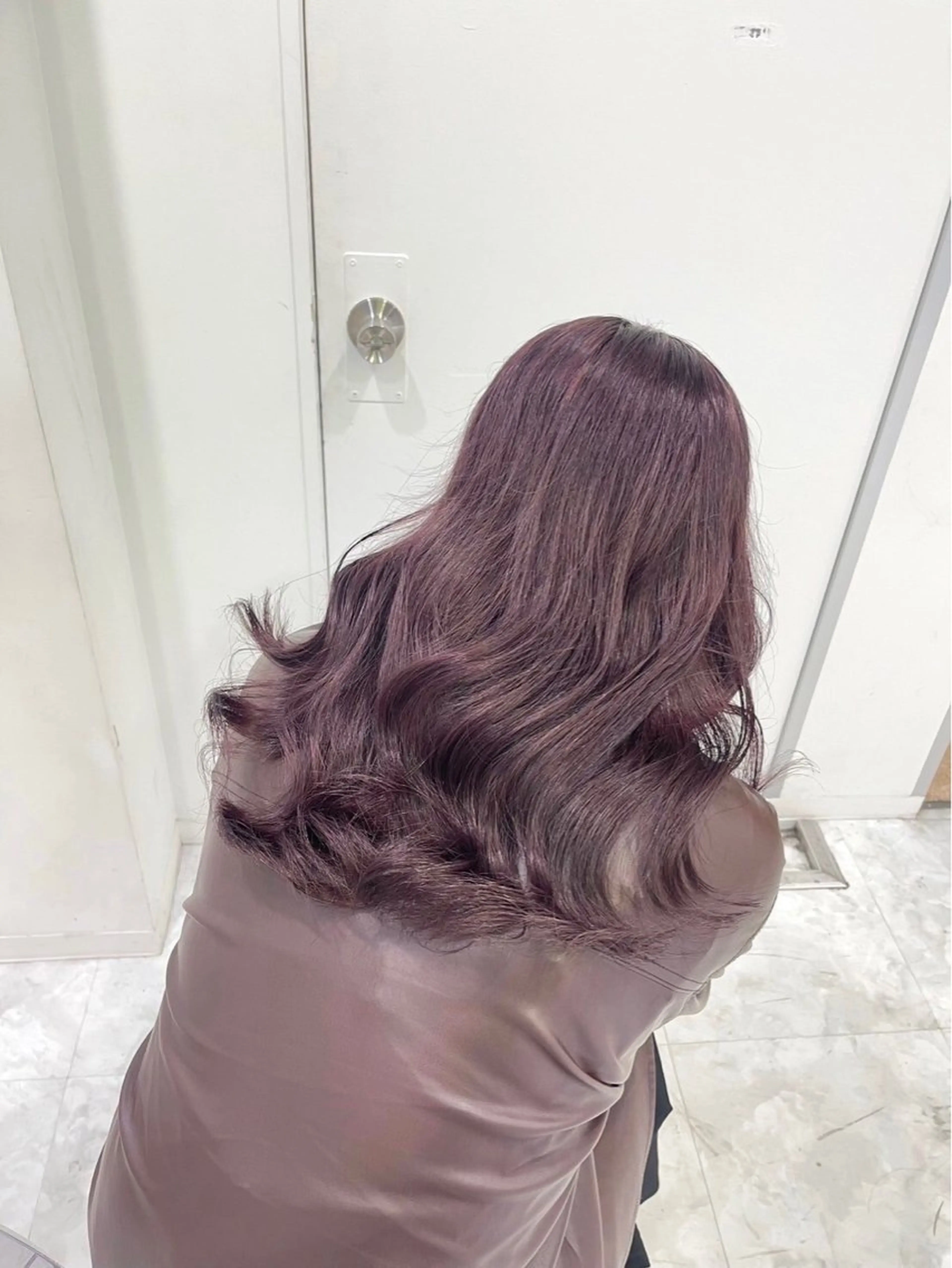 ロング ピンクブラウン 髪質改善 トリートメント 💗暖色カラー💗 ツヤ髪💗Mayaのヘアスタイル