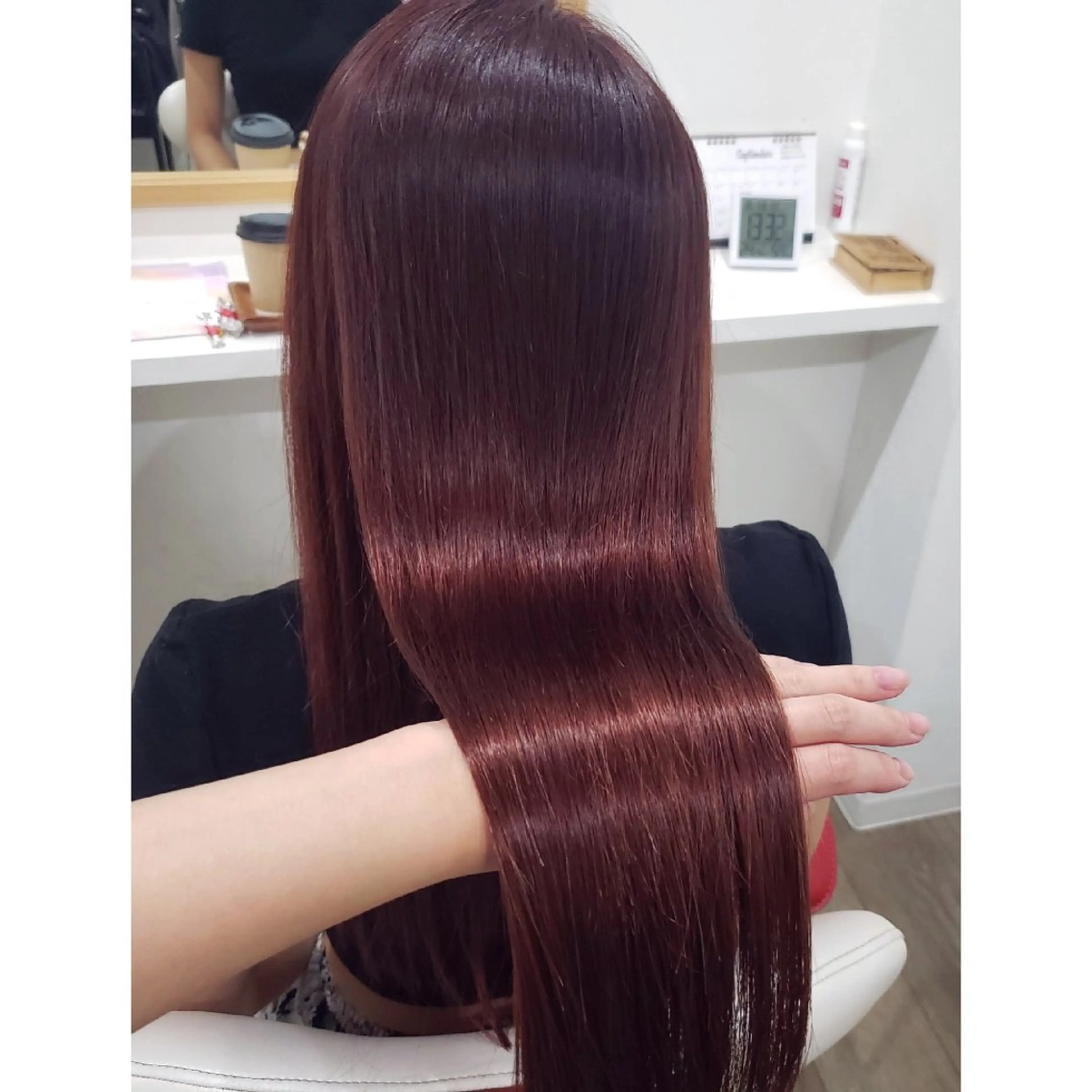 ロング カラー ヘアアレンジ ブリーチ カシス ブリーチなしカラー 髪質改善 トリートメント カット ヘアカラー トリートメント 髪質改善サロン🍃 AIRI のヘアスタイル