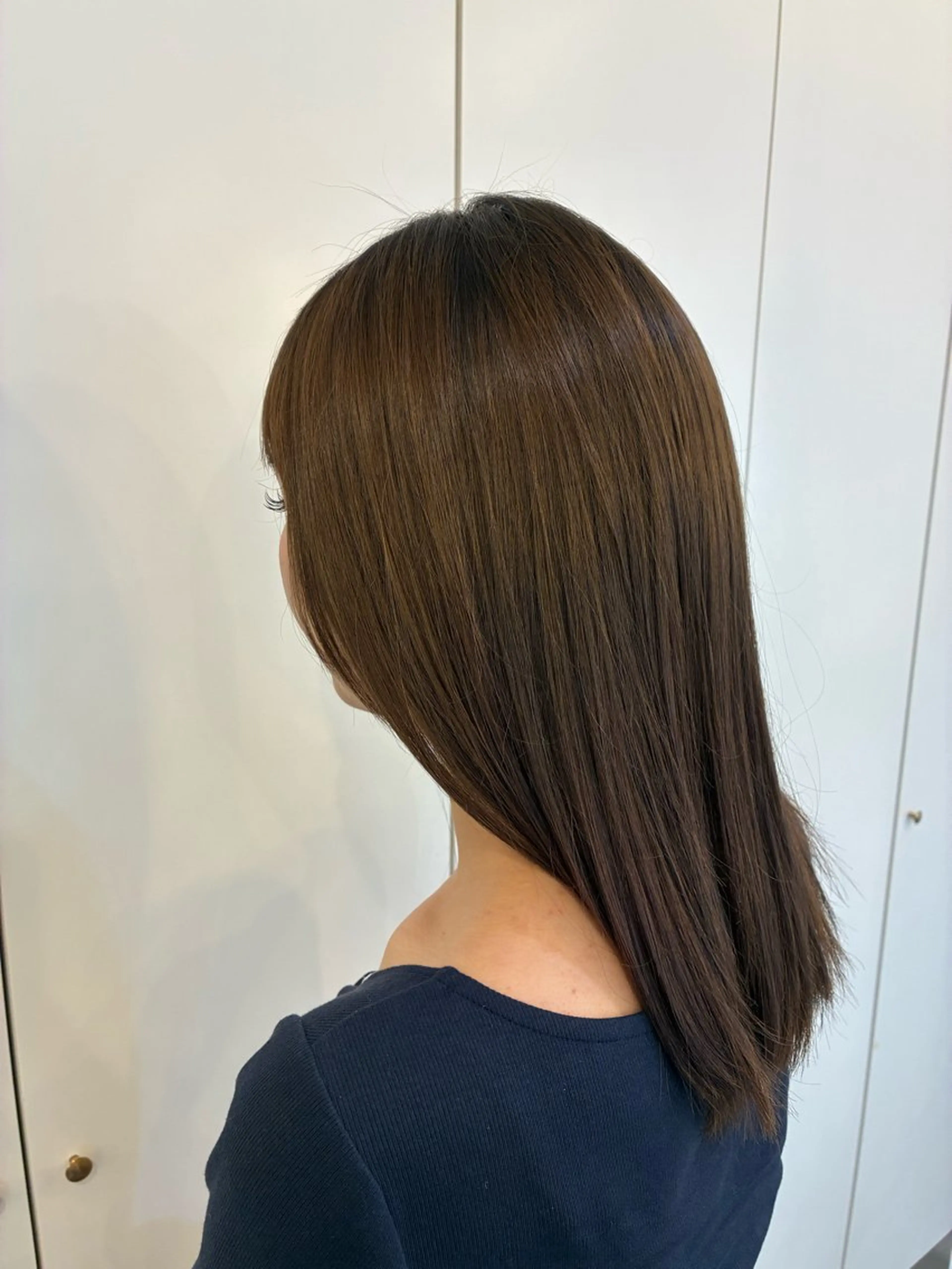 セミロング カット ヘアカラー 💐レイヤー/ 暖色/りゅーき💐のヘアスタイル