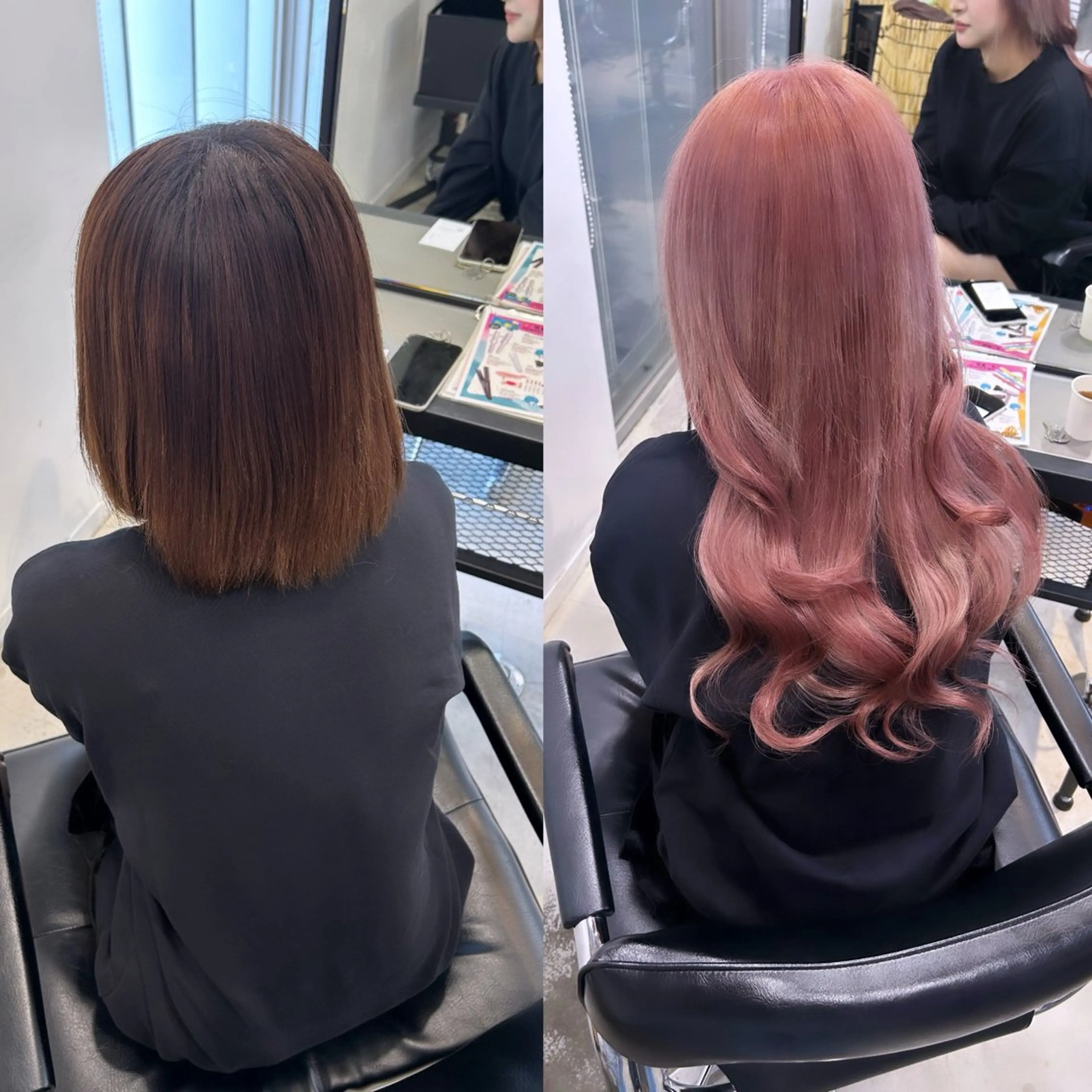 🥀ダブルカラー【ブリーチ込み】＋エクステ60本🥀✨の写真