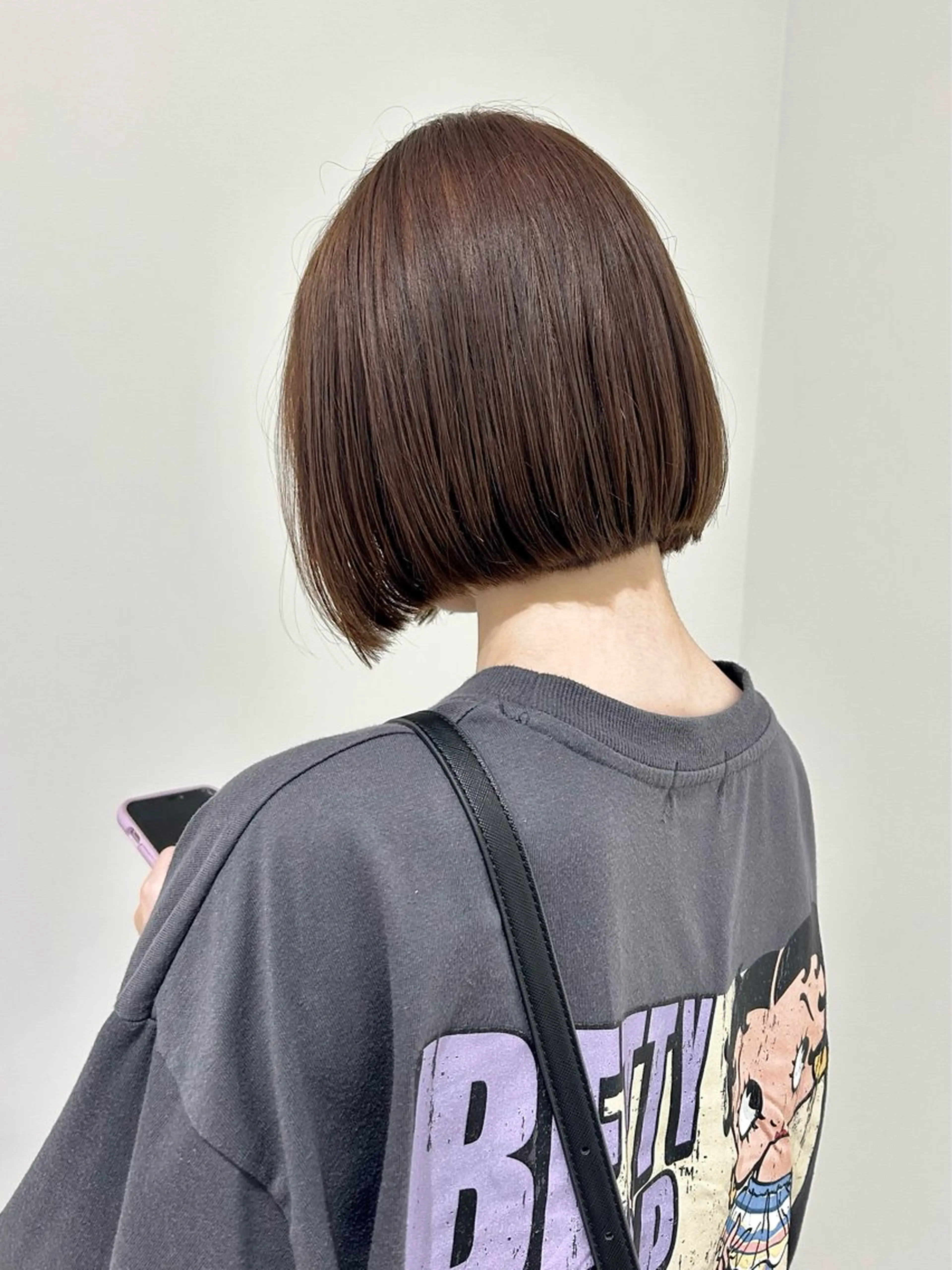 ショート カラー ヘアカラー 👔ボブ﹨髪質改善 ストレート🩳ももかのヘアスタイル