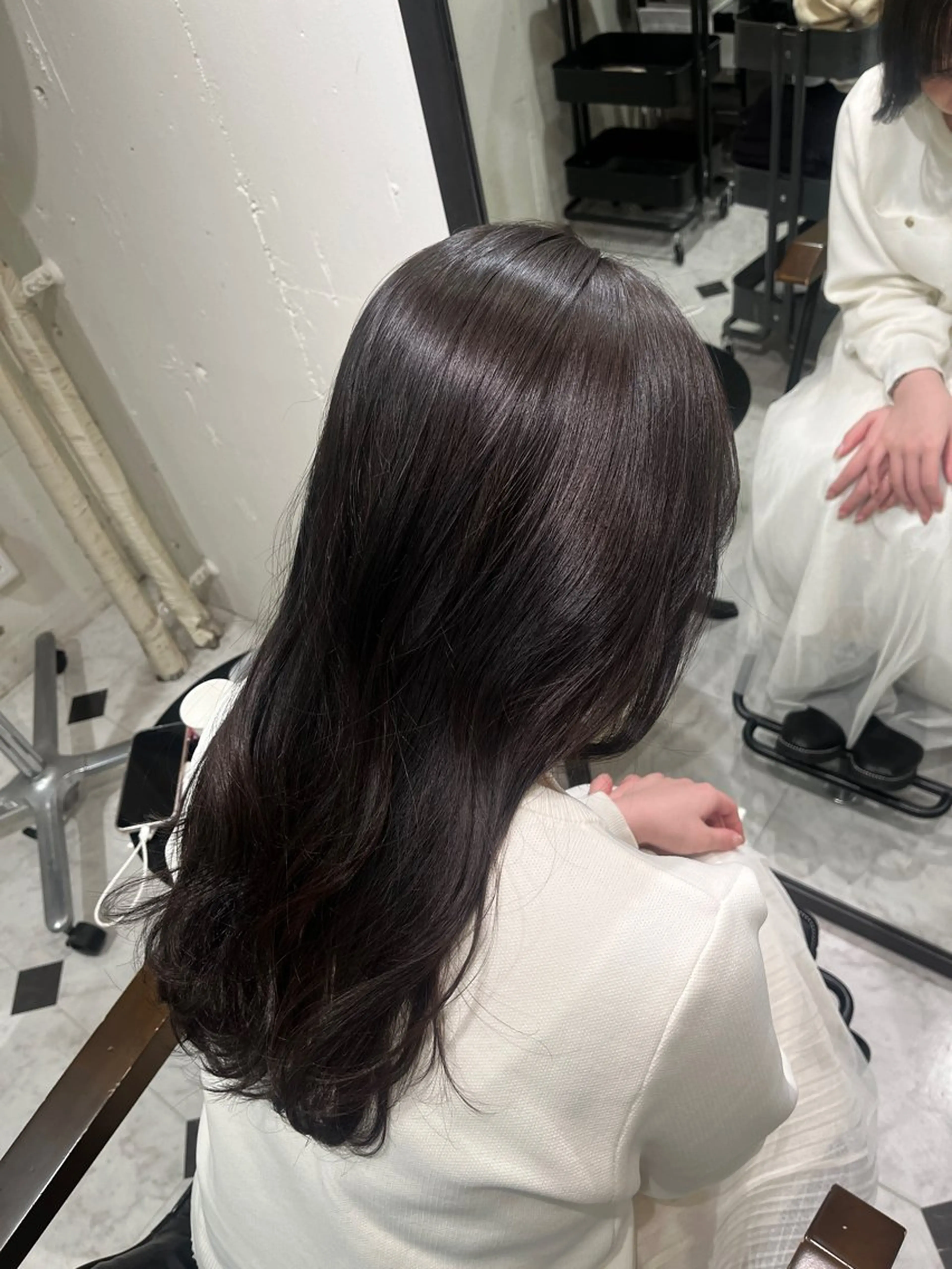 ロング カラー PELE/ミルクティ ー/NATSUKIのヘアスタイル