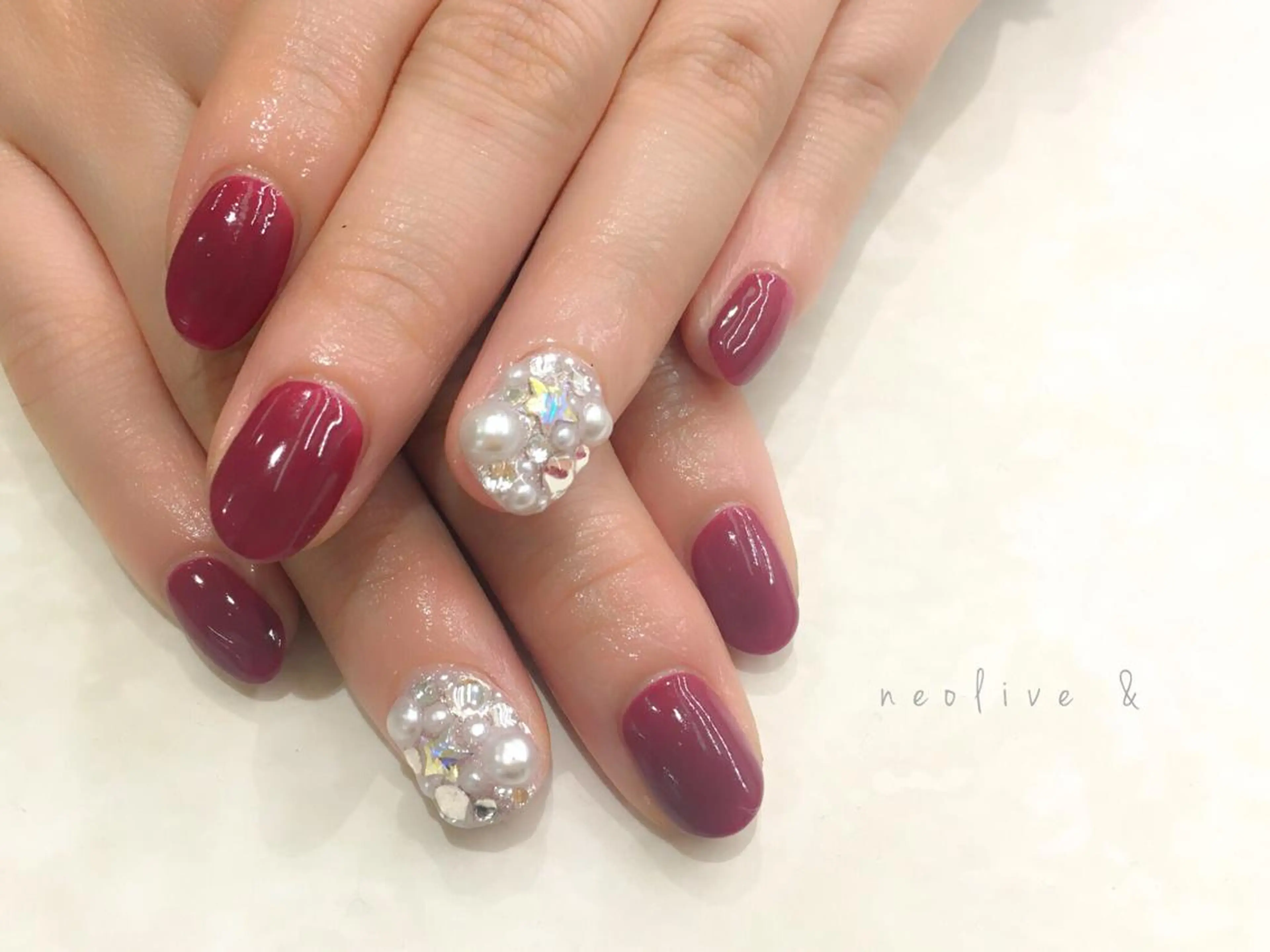 ネイル マツエク・マツパ ストーンネイル Yuriko Omi パラジェル/渋谷のネイルデザイン