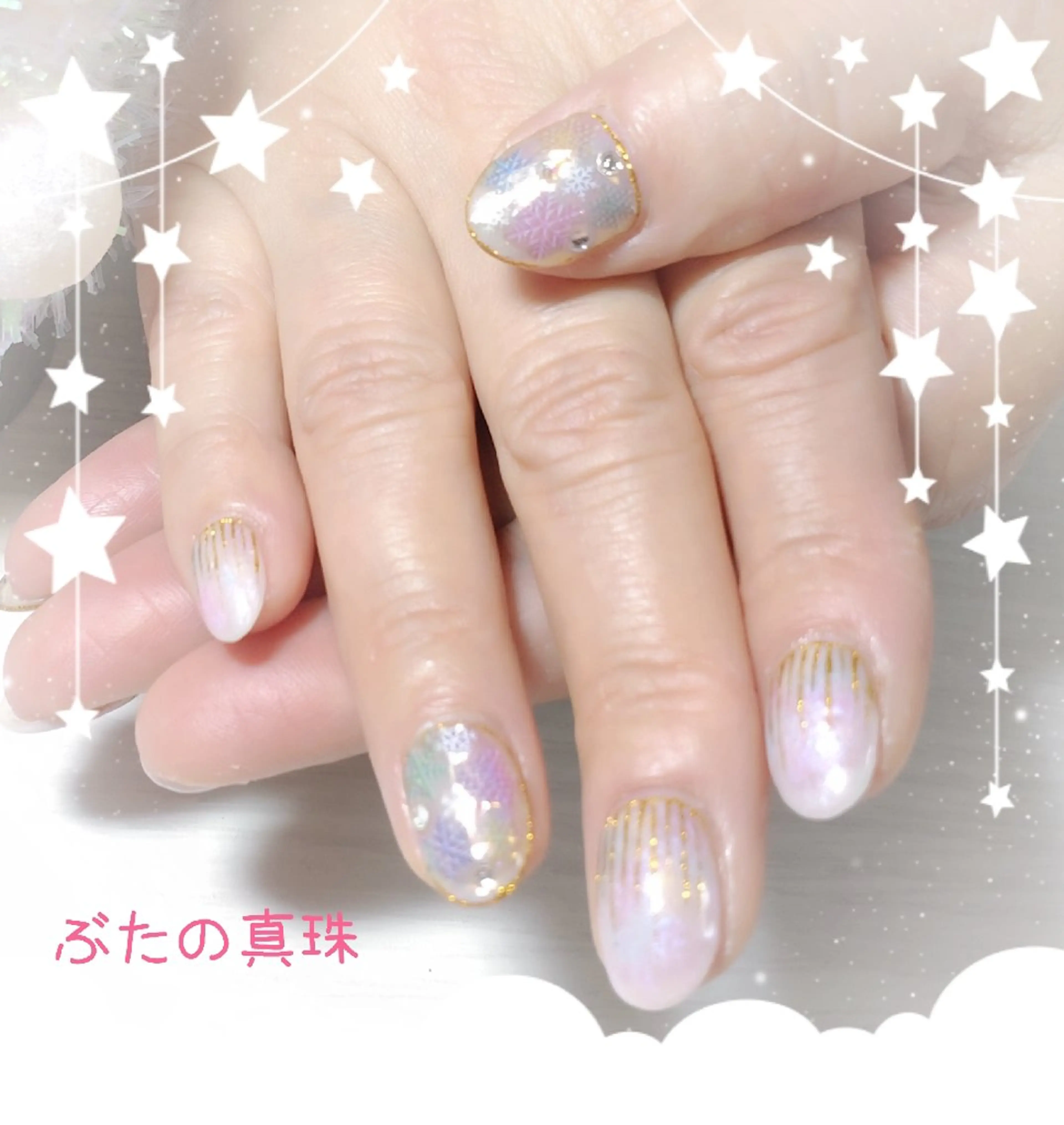 ネイル ハンドネイル 林 珠里のネイルデザイン