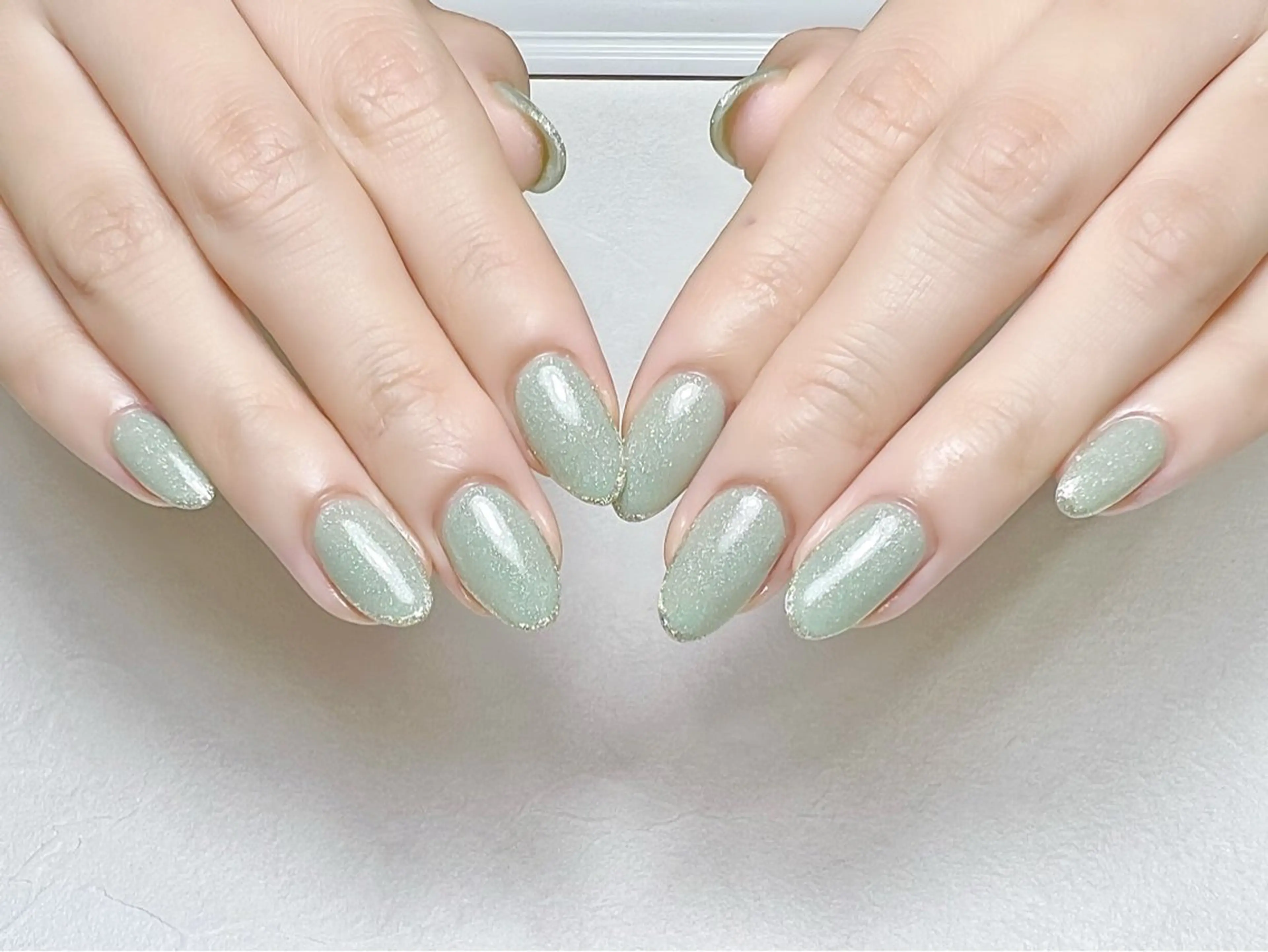 ネイル ラメ(グリッター) オフィスネイル ワンカラーネイル rouse nail RISATOのネイルデザイン