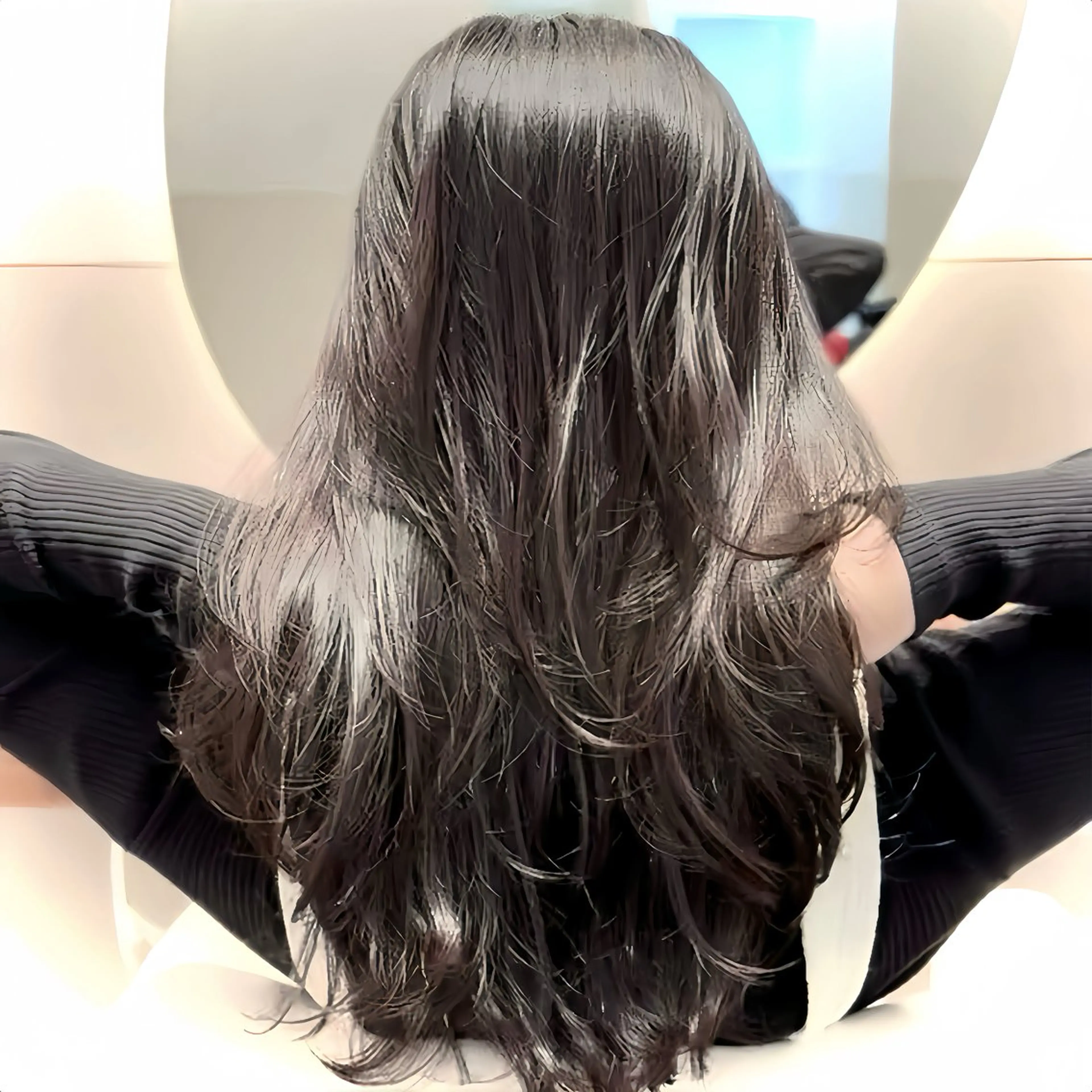 🌈顔まわりカット+韓国レイヤーカット+プレミアムケアカラー🌈の写真