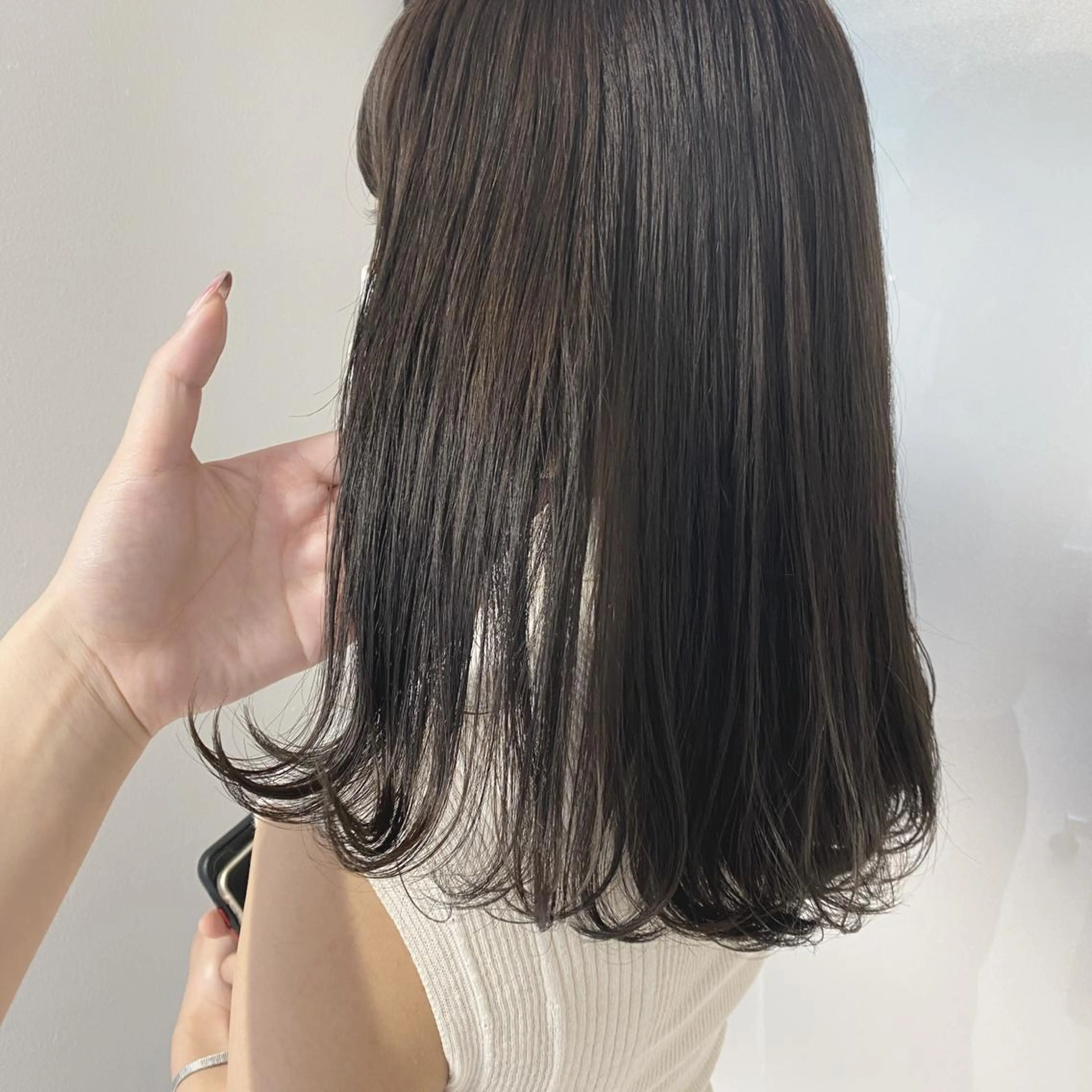 セミロング カラー カット ヘアカラー マンツーマン半個室 tamuraのヘアスタイル