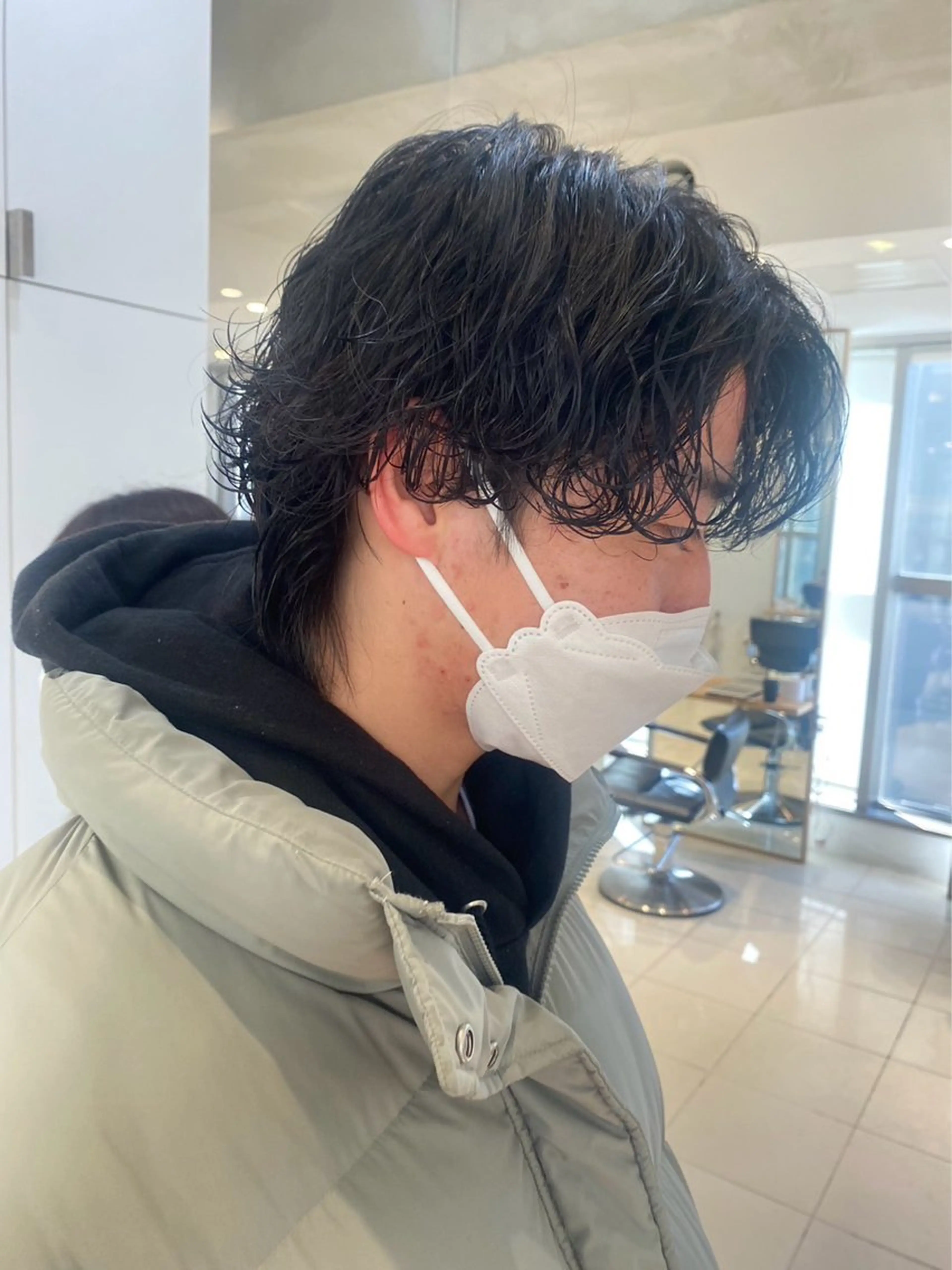 メンズ 赤み消しグレージュ 🫒ｒｅｏｎのヘアスタイル