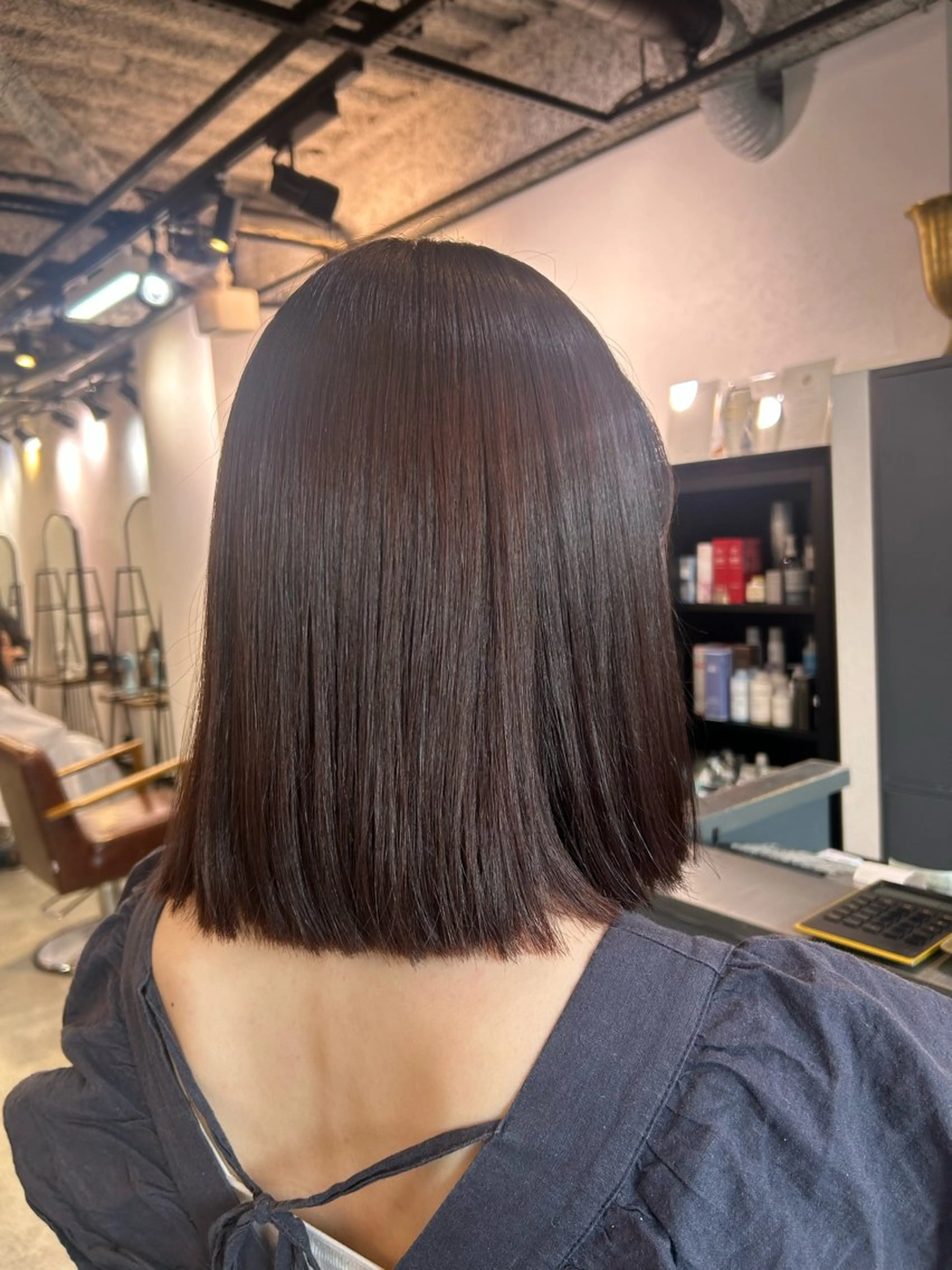 ミディアム カラー 木村 陽菜のヘアスタイル