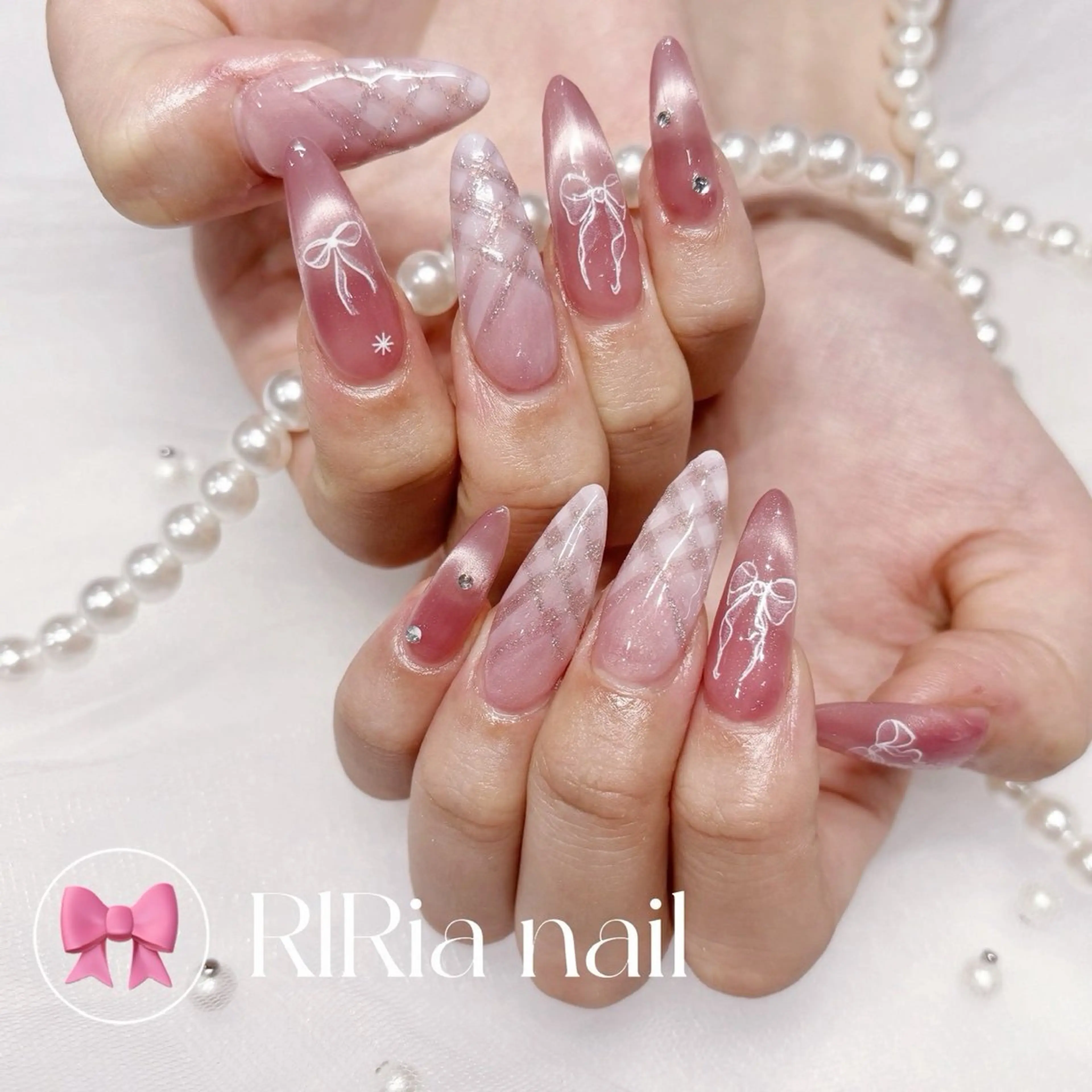ネイル ハンドネイル 🎀RINA RIrianailのネイルデザイン