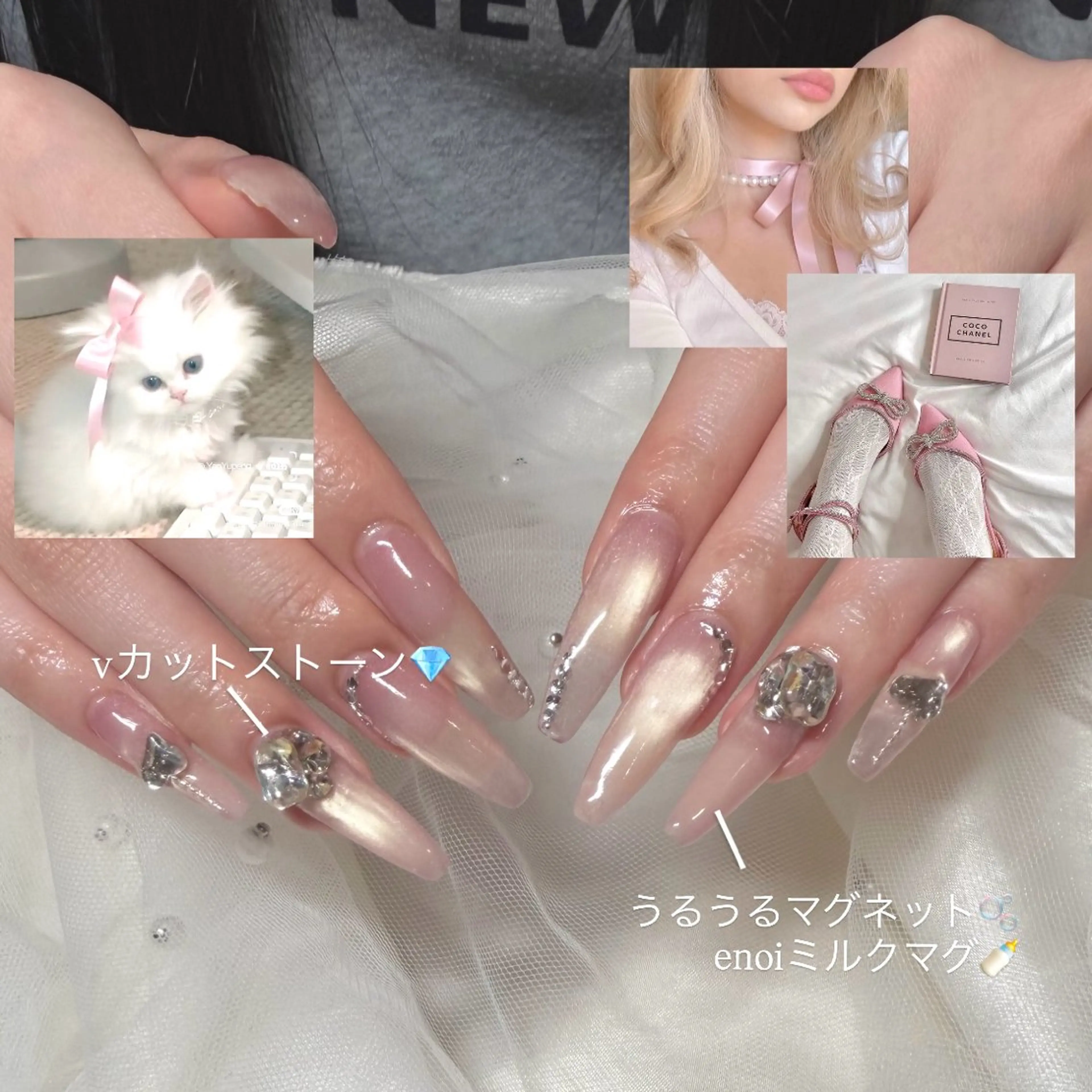 ネイル ハンドネイル 長瀬 瑠霞のネイルデザイン