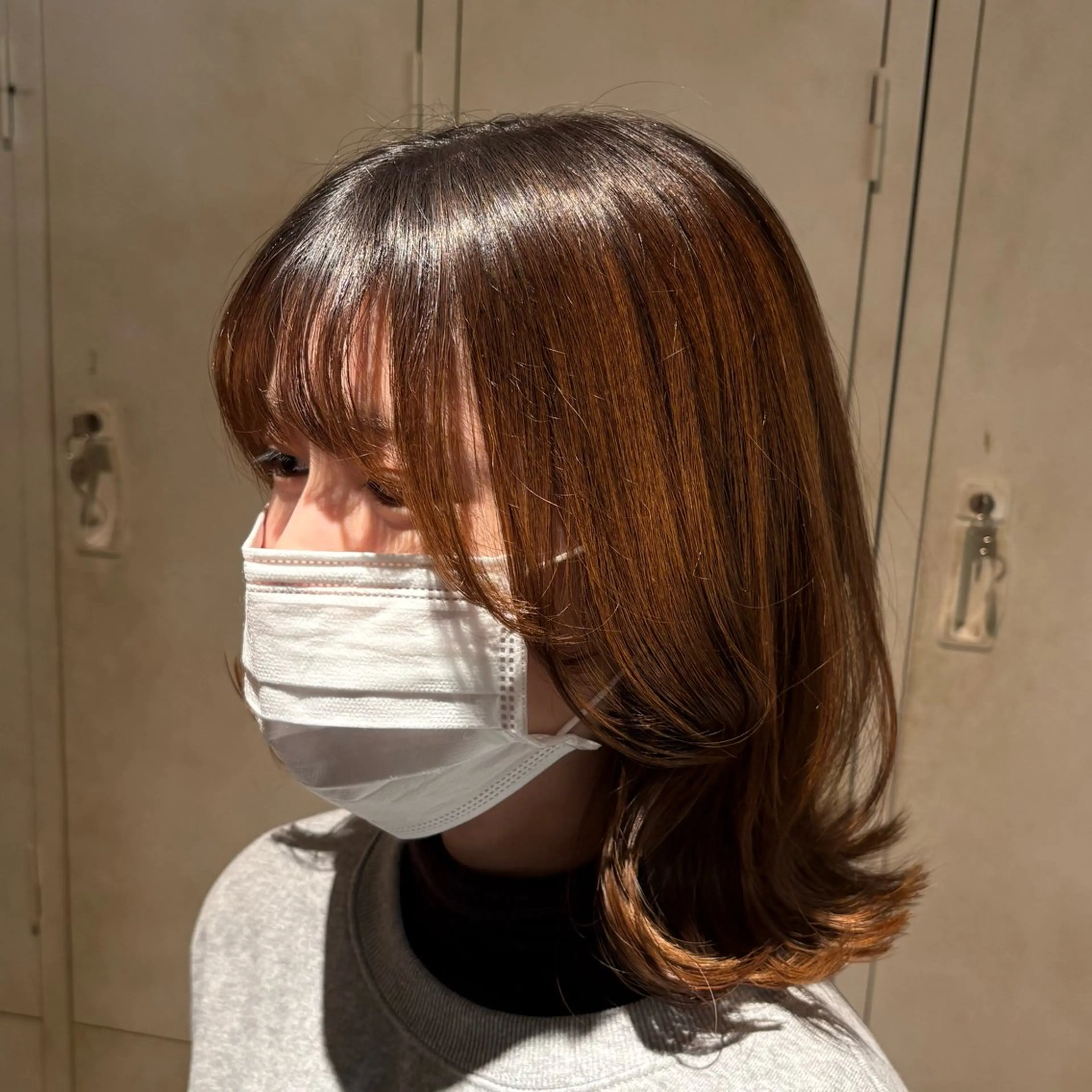 ミディアム カット 🌸艶カラー/似合わ せカット/サクラ🌸のヘアスタイル
