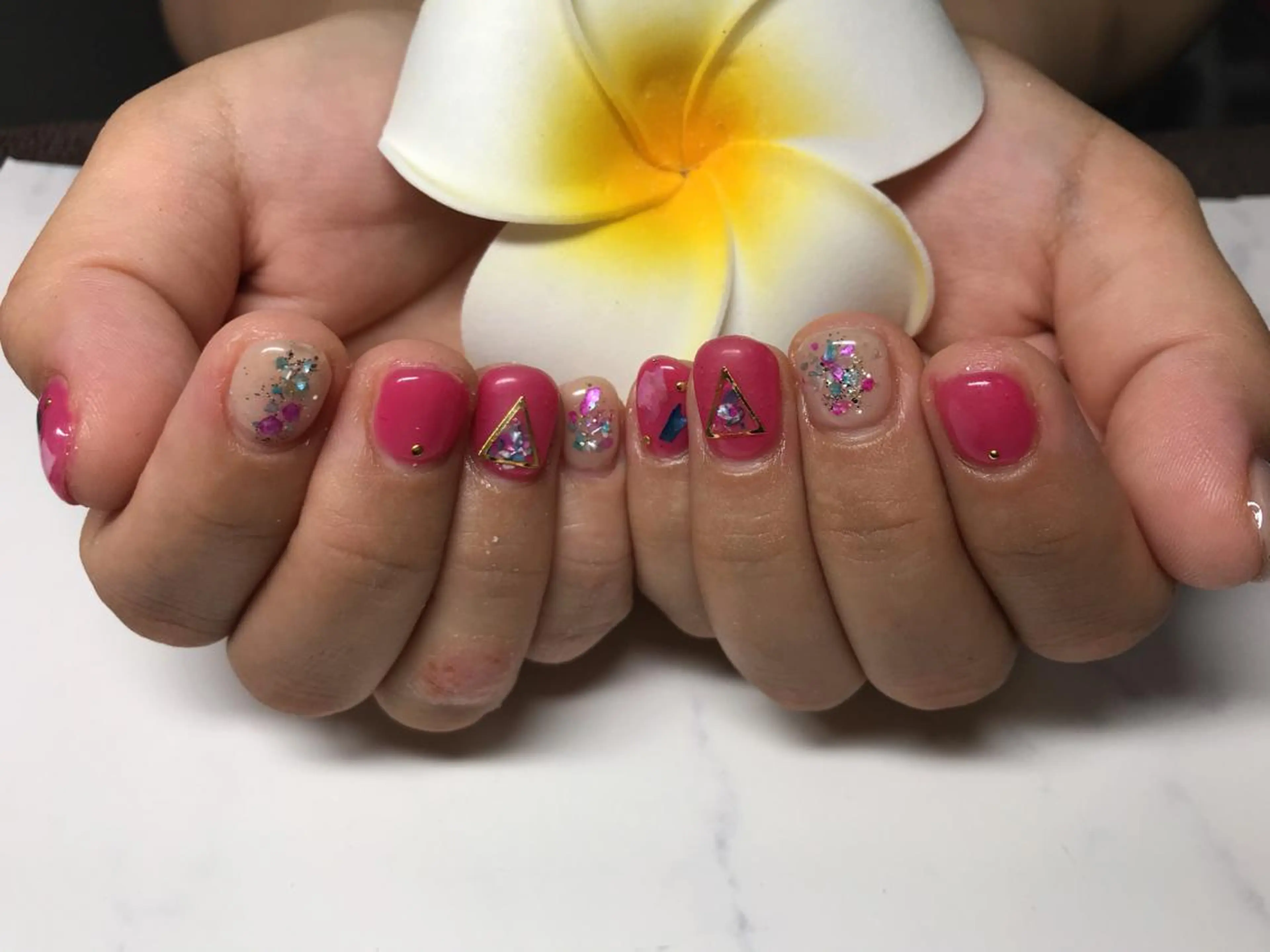 ネイル ピンク ハンドネイル Nail Salon macherieのネイルデザイン
