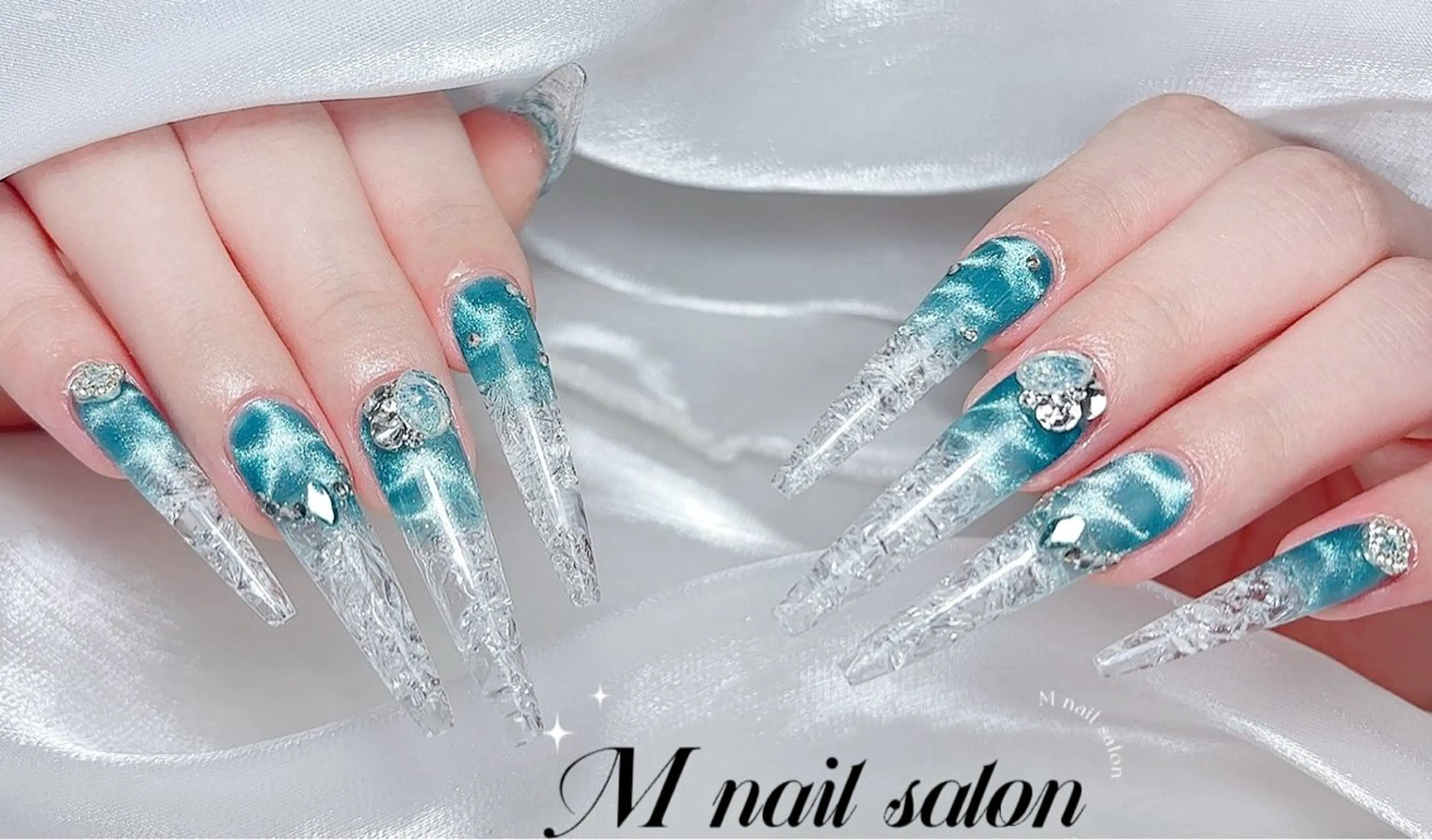 ネイル ハンドネイル M🌷nail 長さだし専門店のネイルデザイン