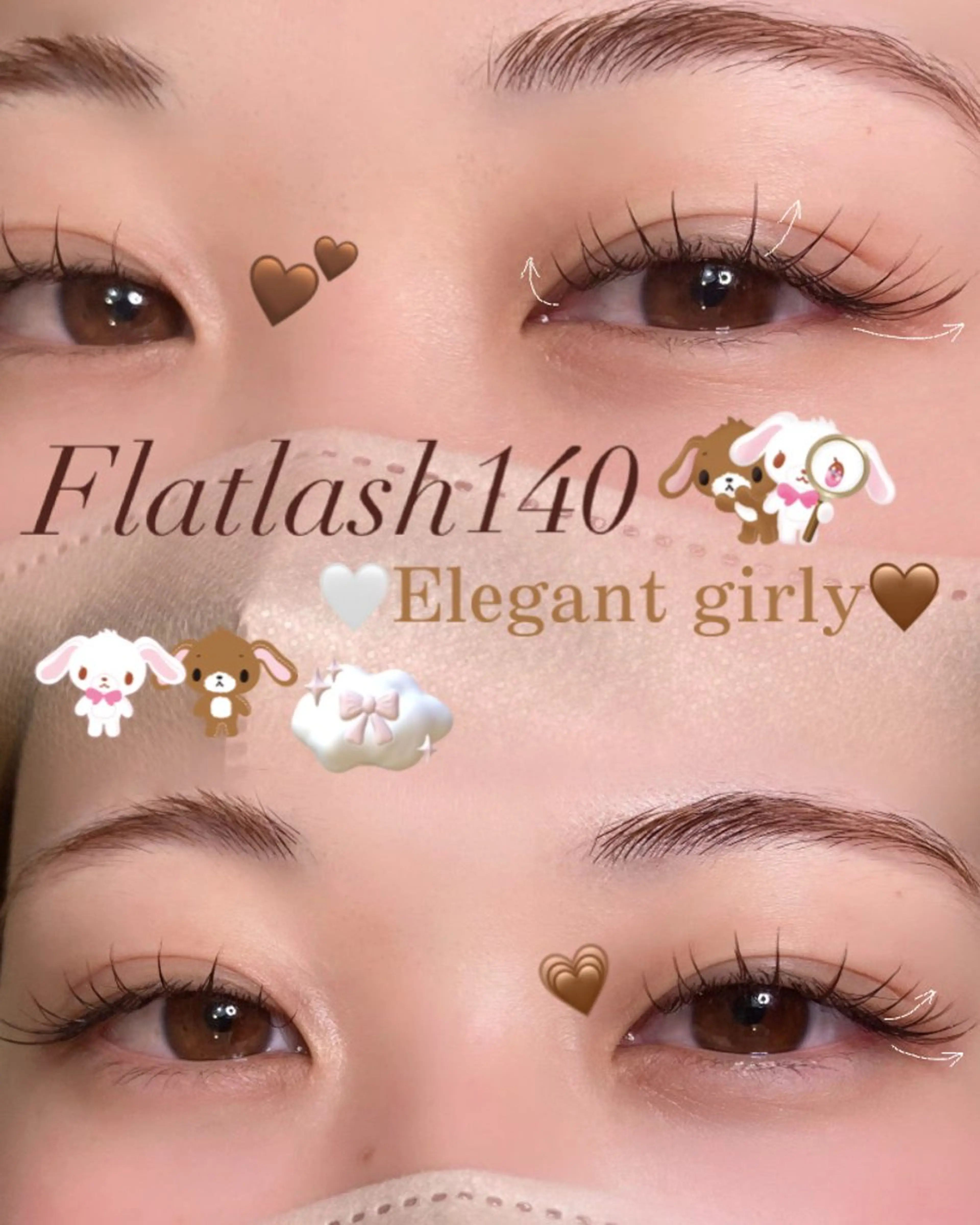 まつ毛エクステ120本の写真