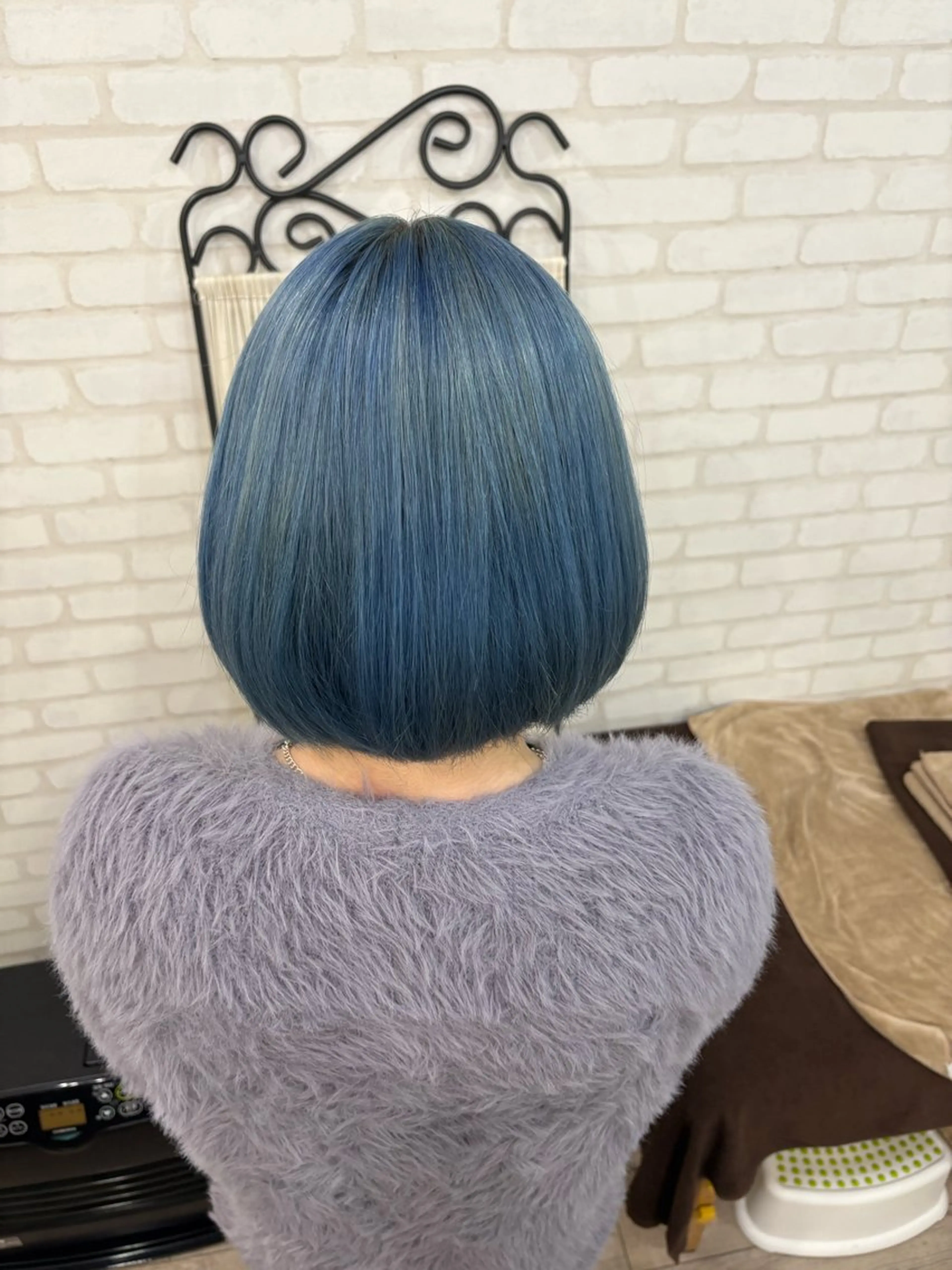 ショート カラー ブルーカラー 高橋 知輝のヘアスタイル